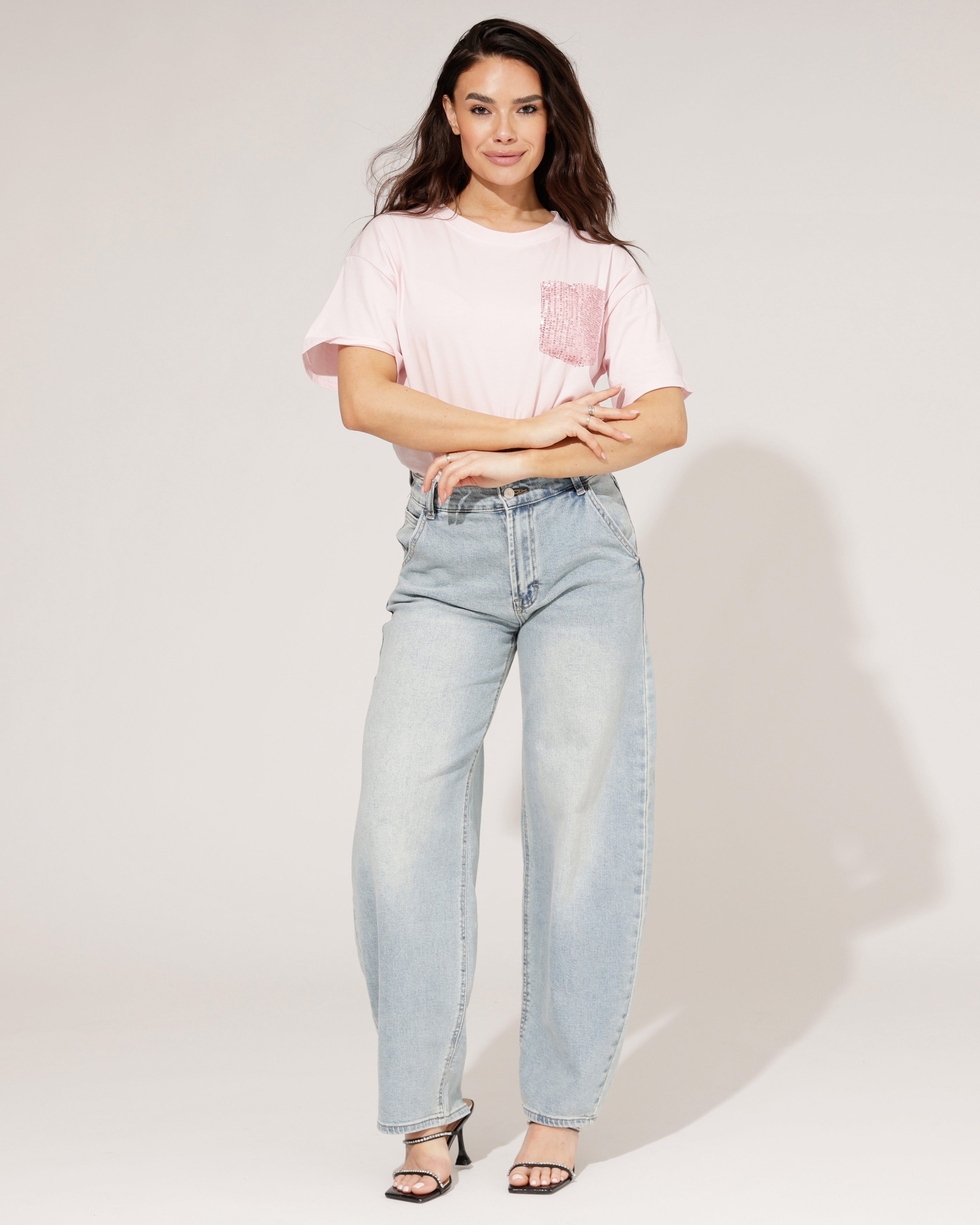 Laulia | Barrel jeans Ziva Blauw