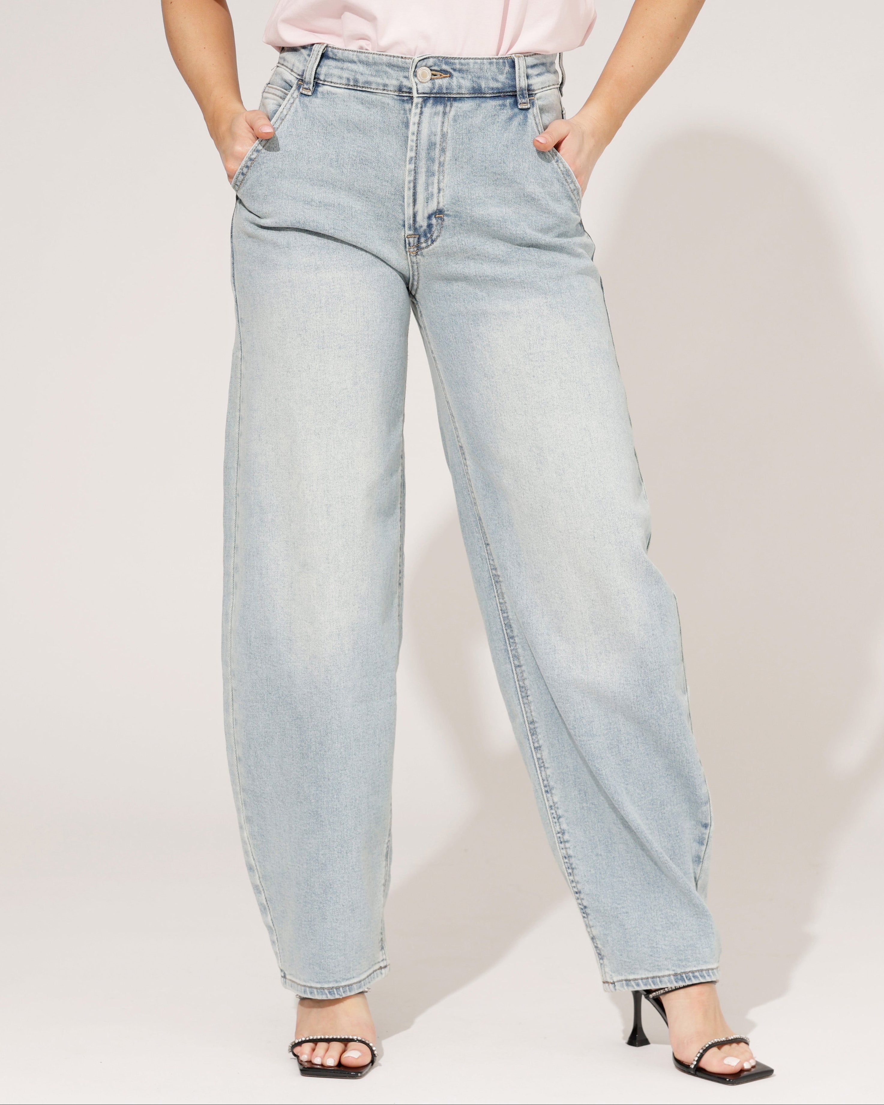 Laulia | Barrel jeans Ziva Blauw