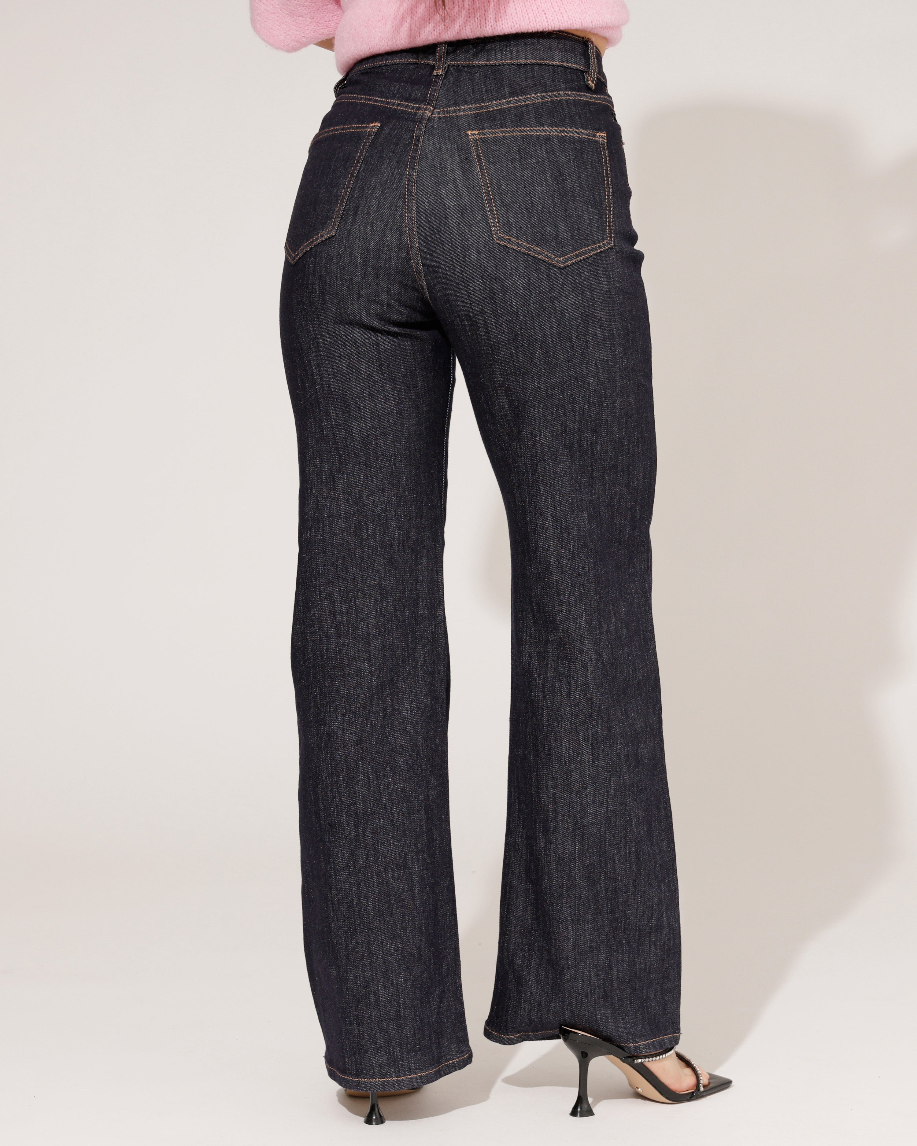 Norfy | Wide leg jeans Zoe Donkerblauw
