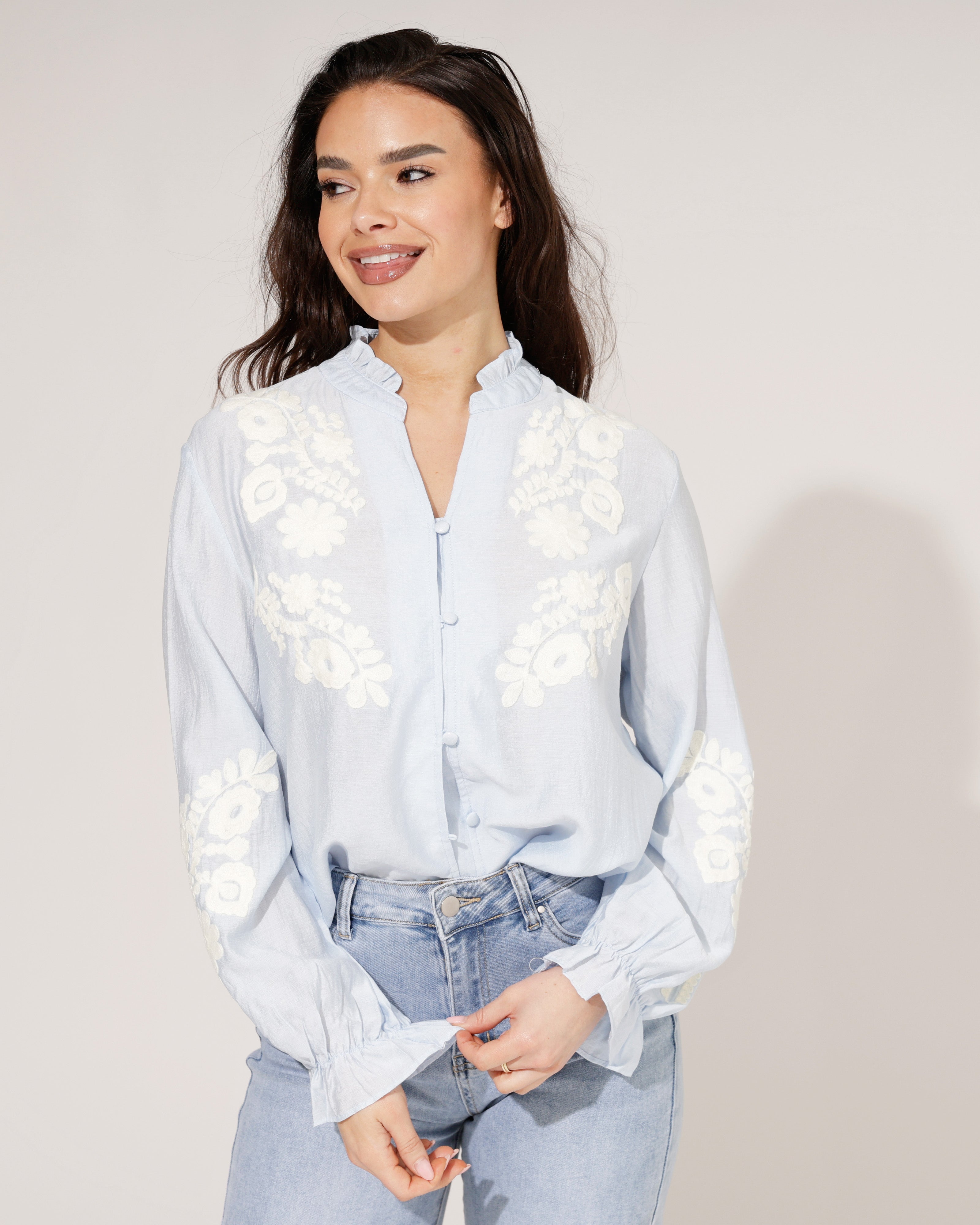 Blouse Milena Lichtblauw