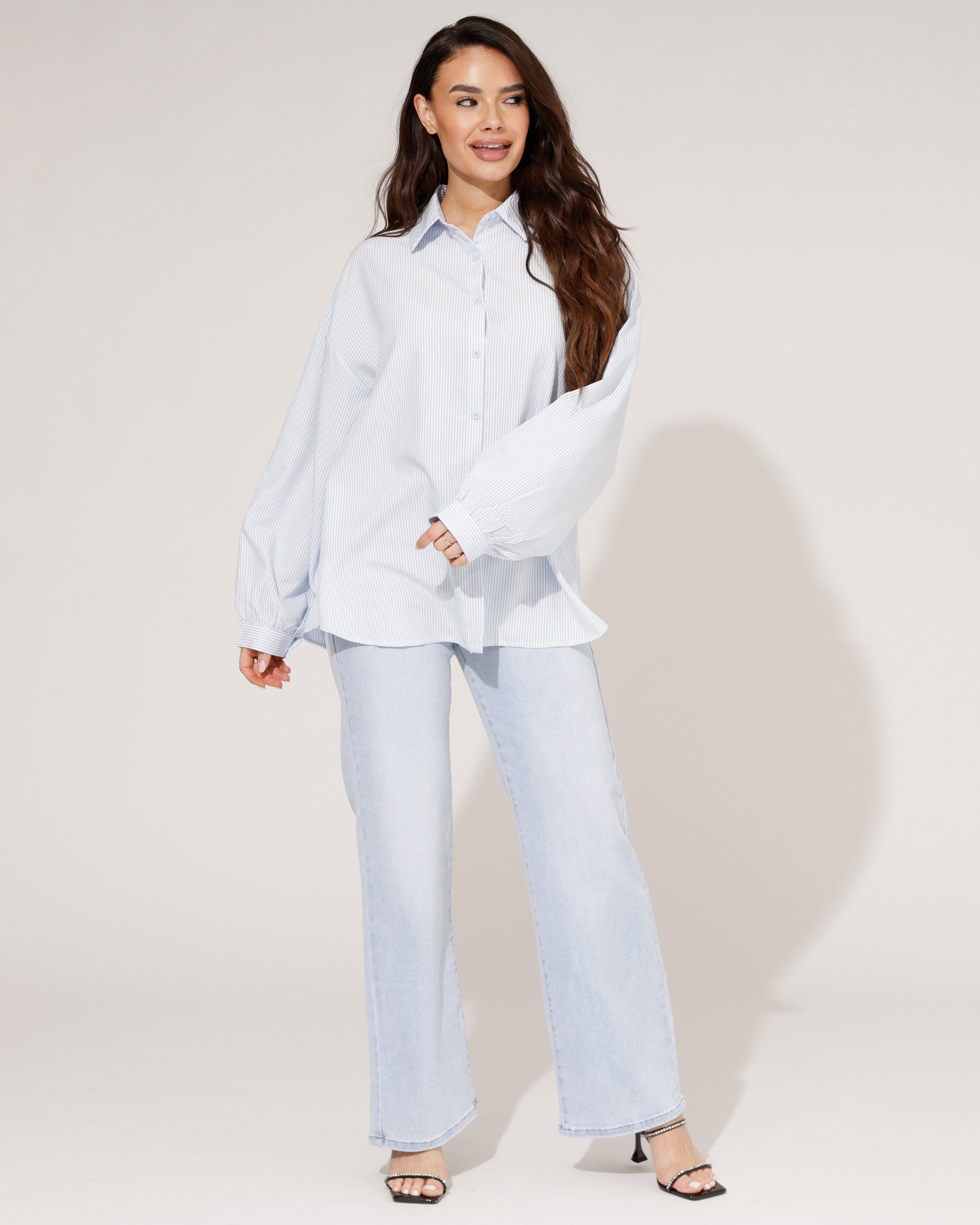 Hello Miss | Wide leg jeans Hilly-7 Blauw