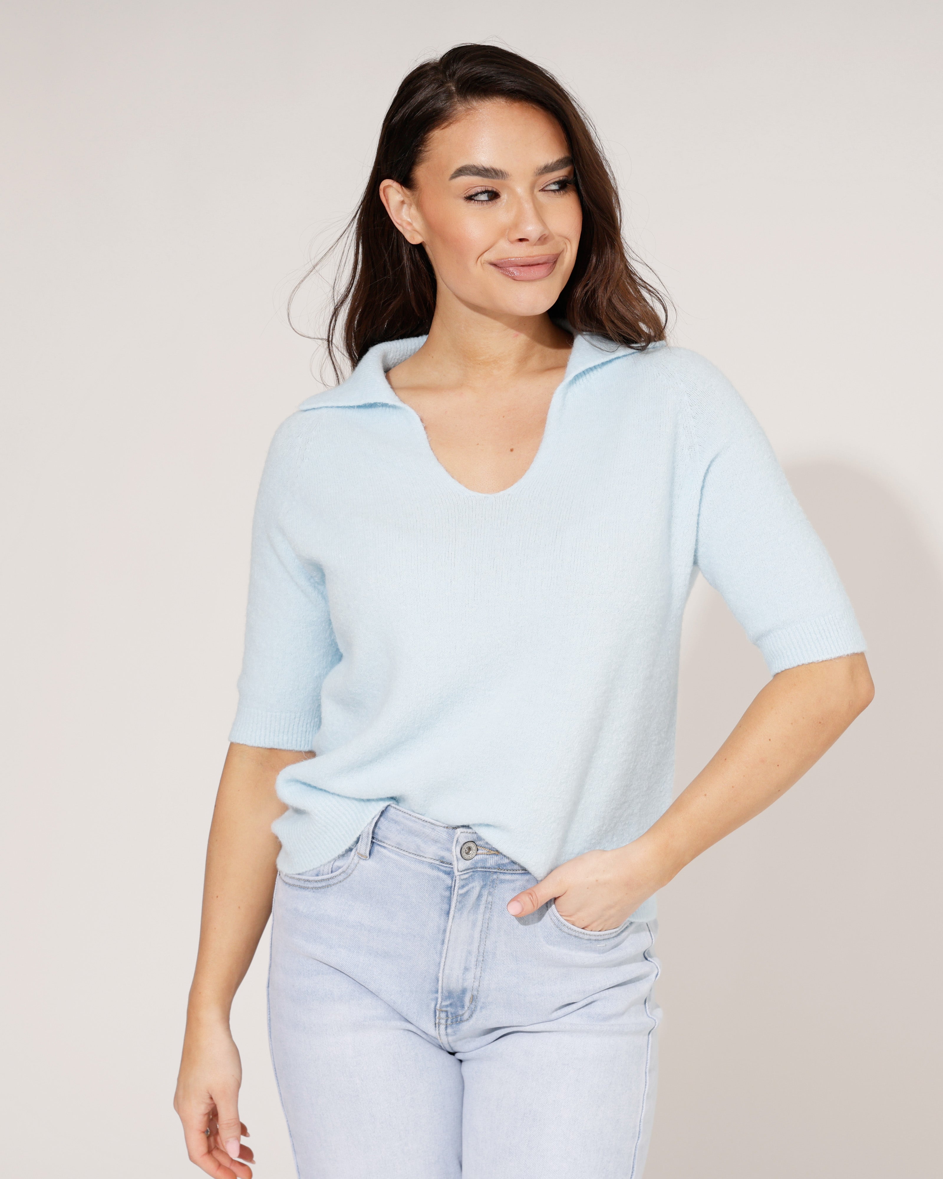 Top Sherin Lichtblauw