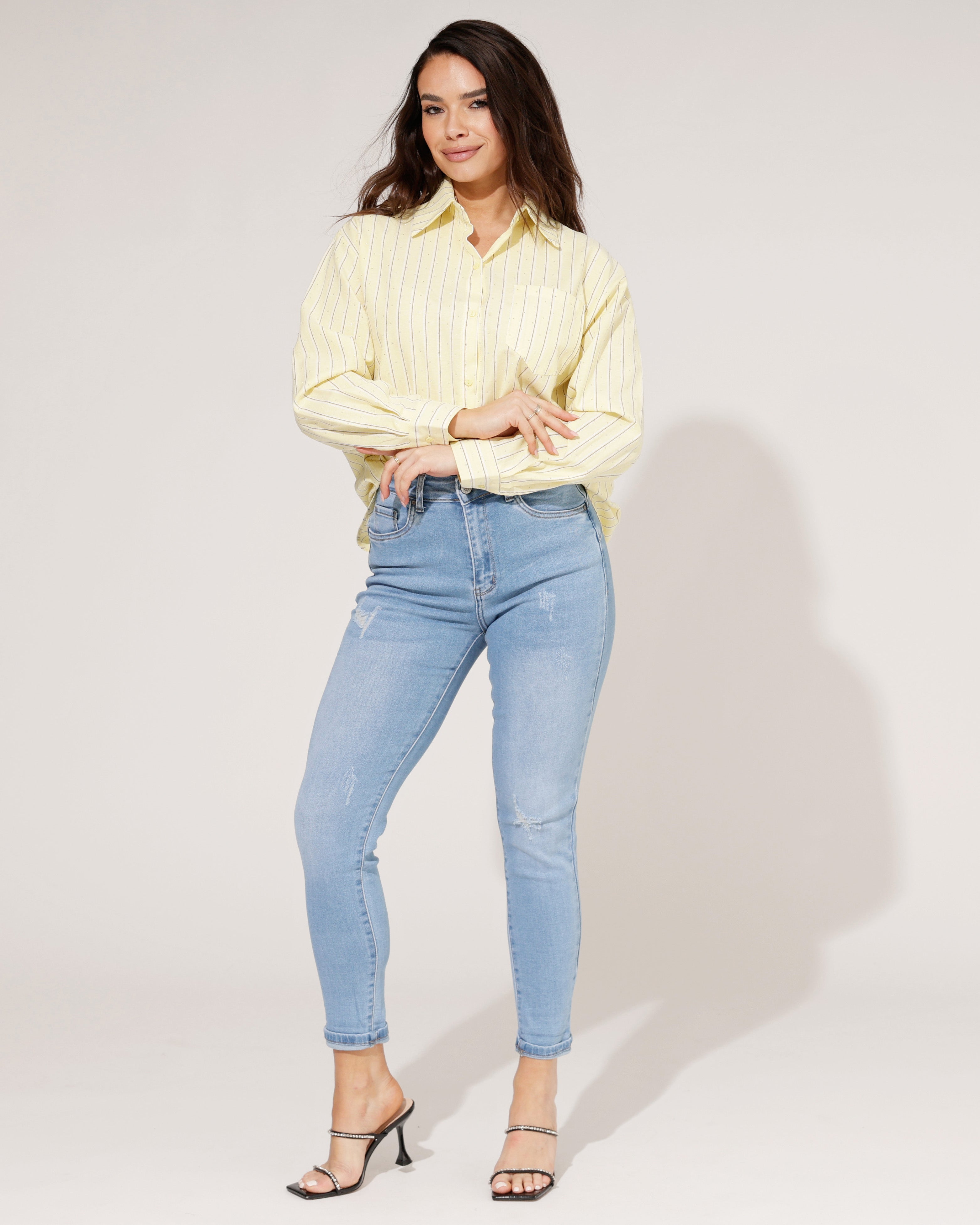 Redseventy | Skinny jeans Debbie Blauw