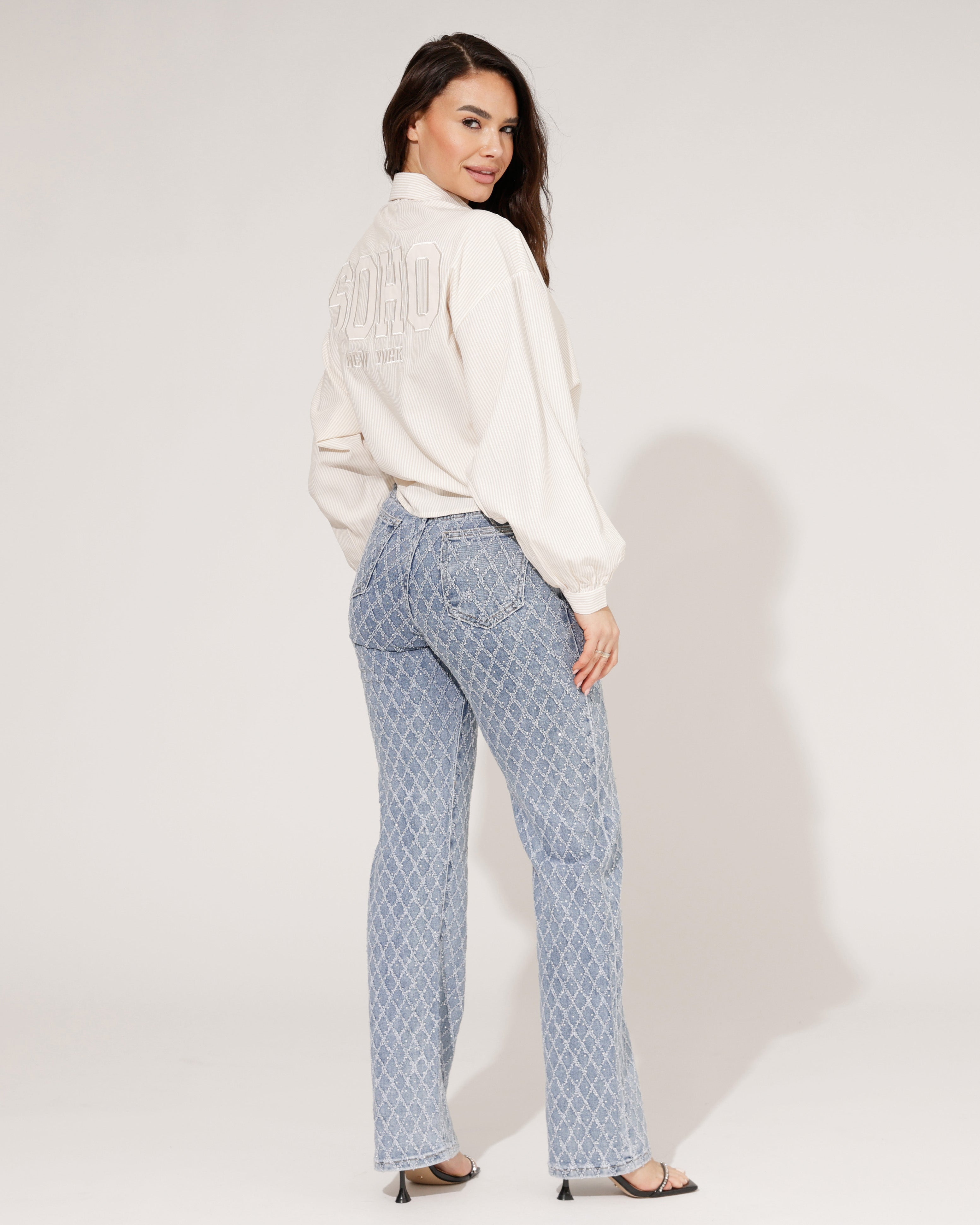 Hello Miss | Wide leg jeans Kyra-2 Blauw