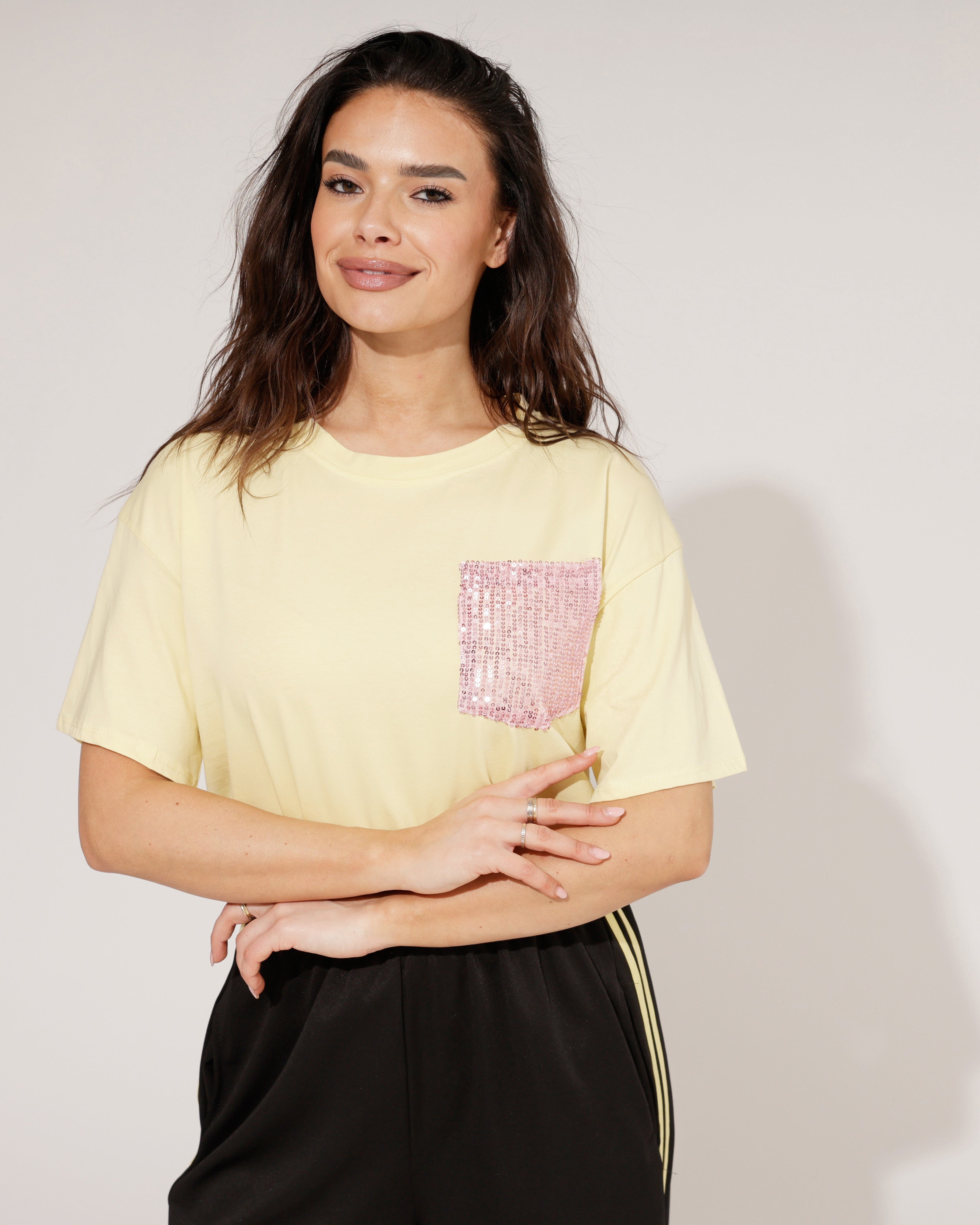 T-shirt Joney Geel
