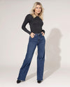 Goodies | Wide leg jeans TALL Rinske Donkerblauw