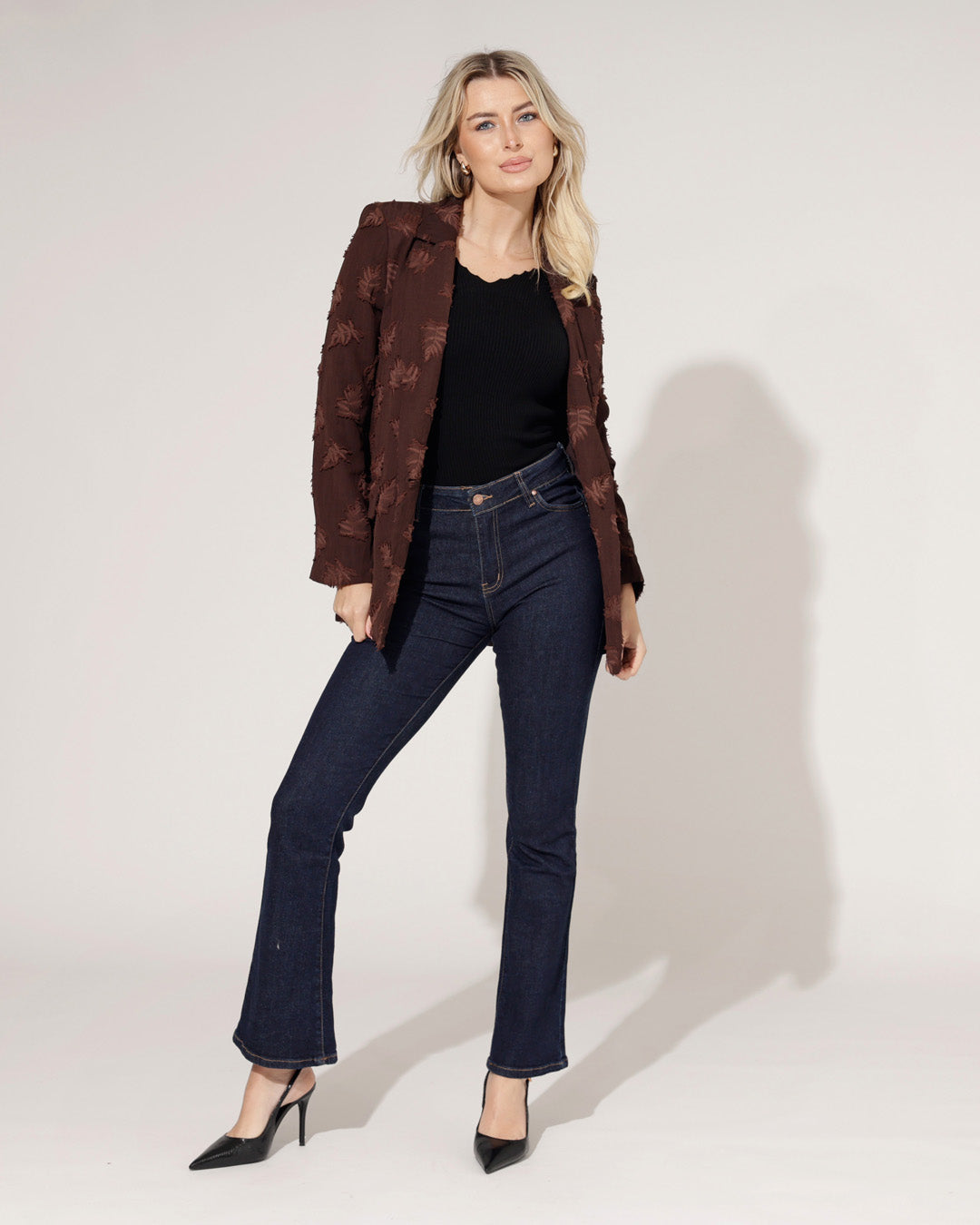 Blazer Reza Donkerbruin