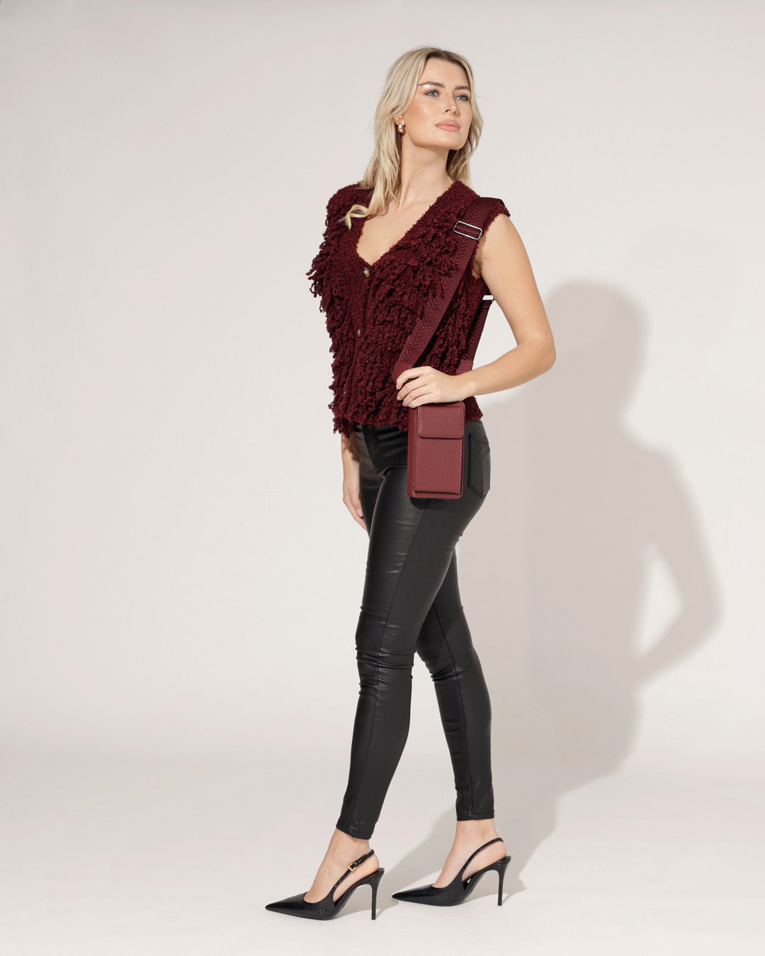 Goodies | Leatherlook broek Daisy Zwart