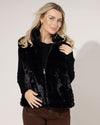 Fake fur gilet Joline Zwart