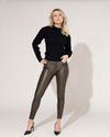 Goodies | Leatherlook broek Daisy-4 Donkergroen