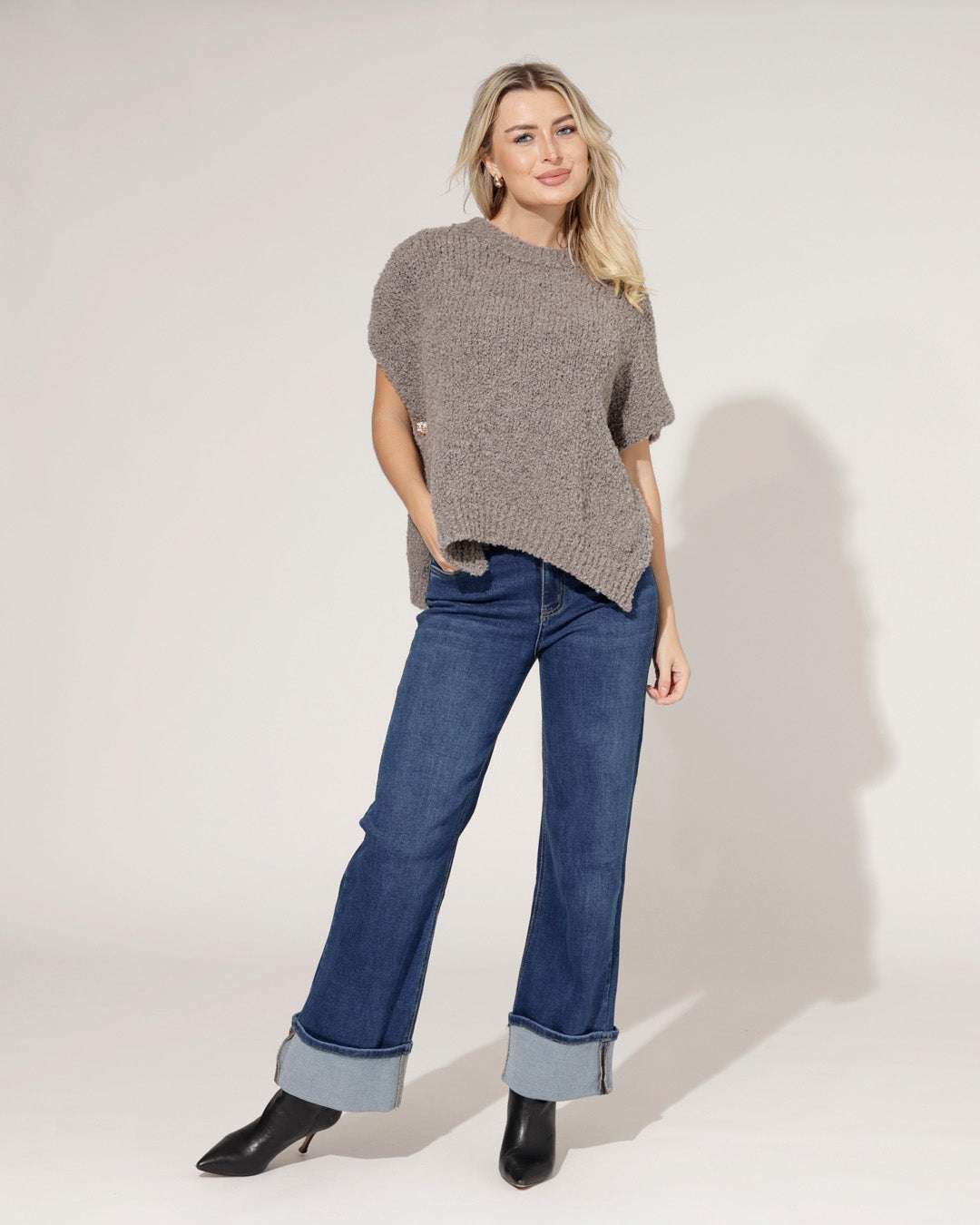 Boucle trui Tisha Taupe