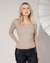 Glitter top Minny Taupe