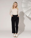 Wijde broek Joyce Zwart
