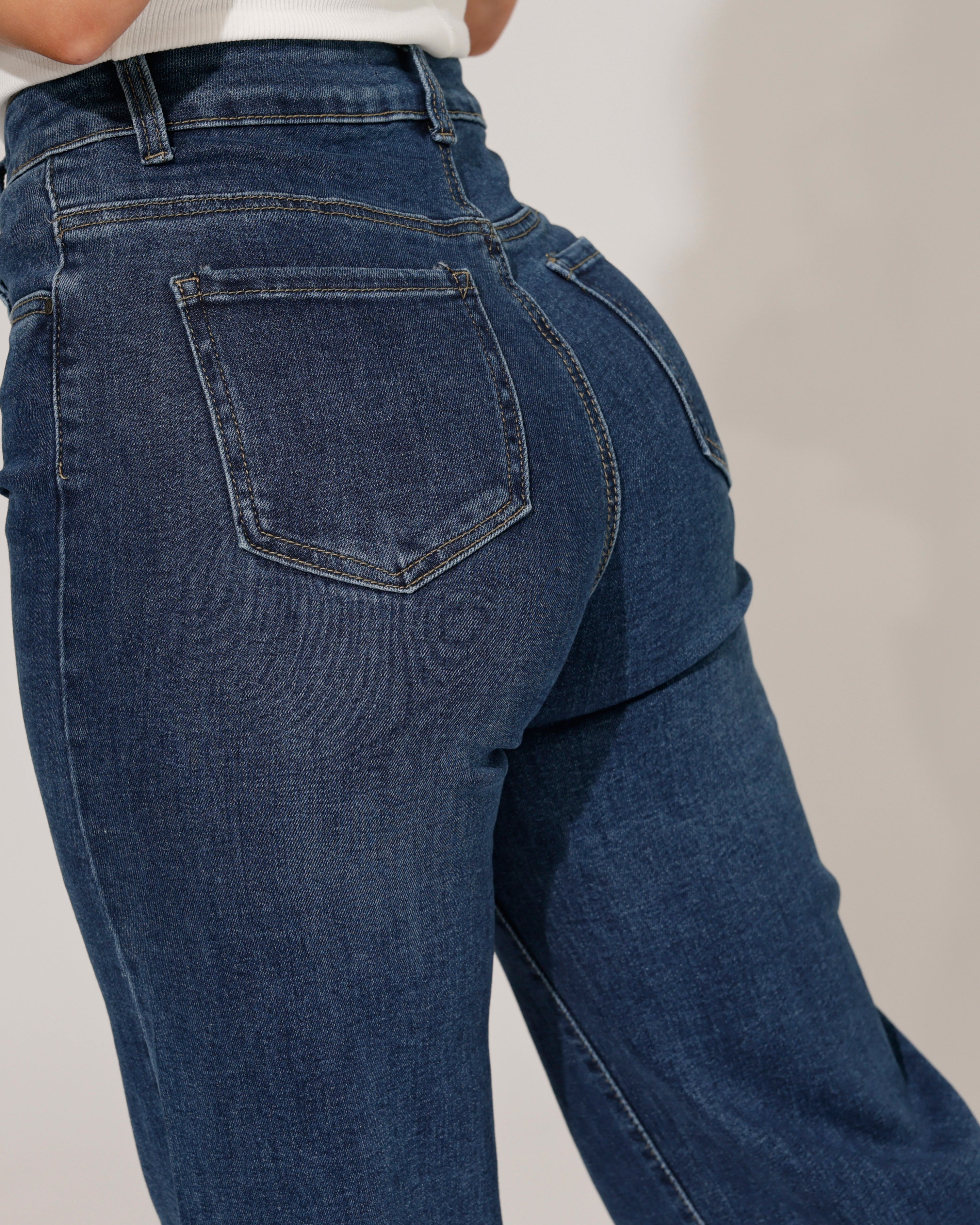 Goodies | Wide leg jeans TALL Rinske Donkerblauw