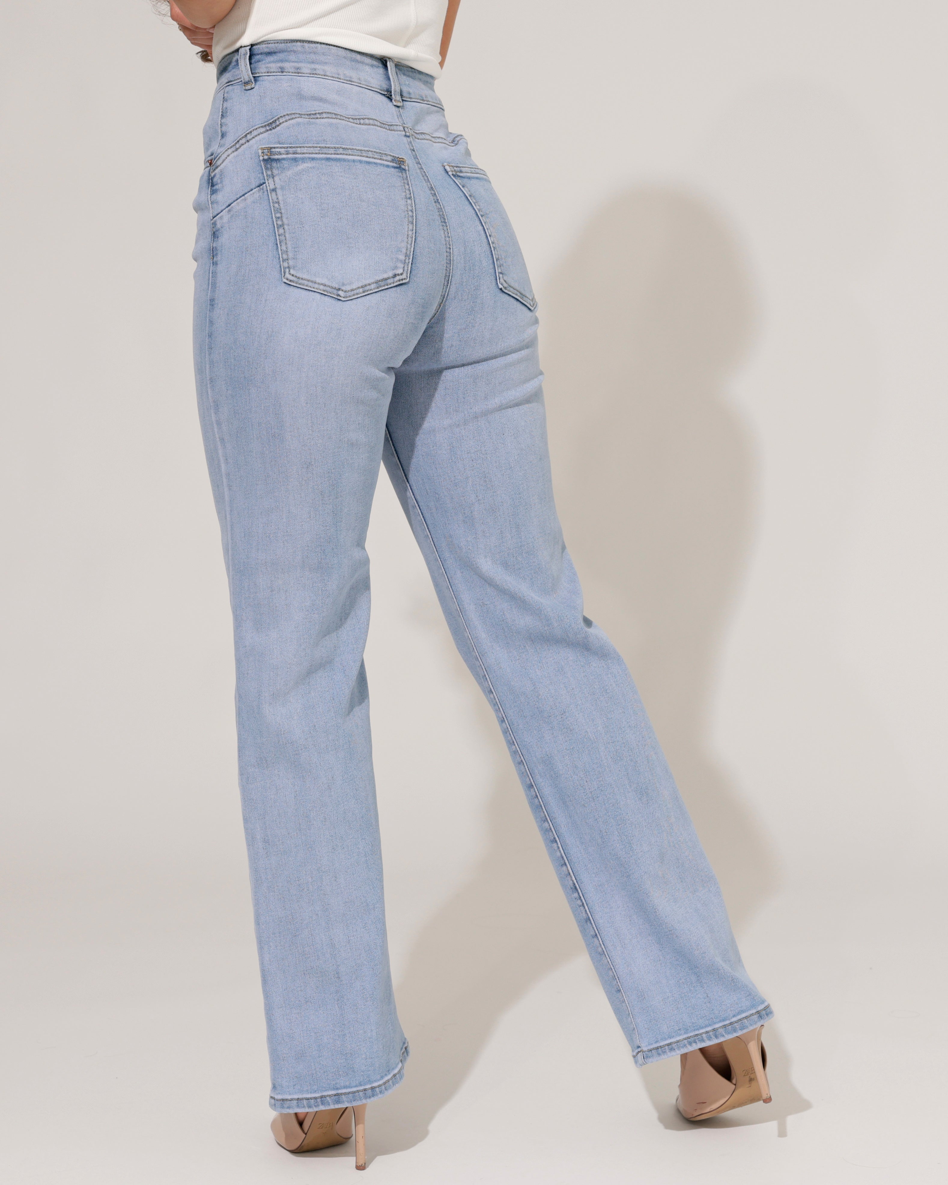 Norfy | Wide leg jeans Hilly-1 Blauw