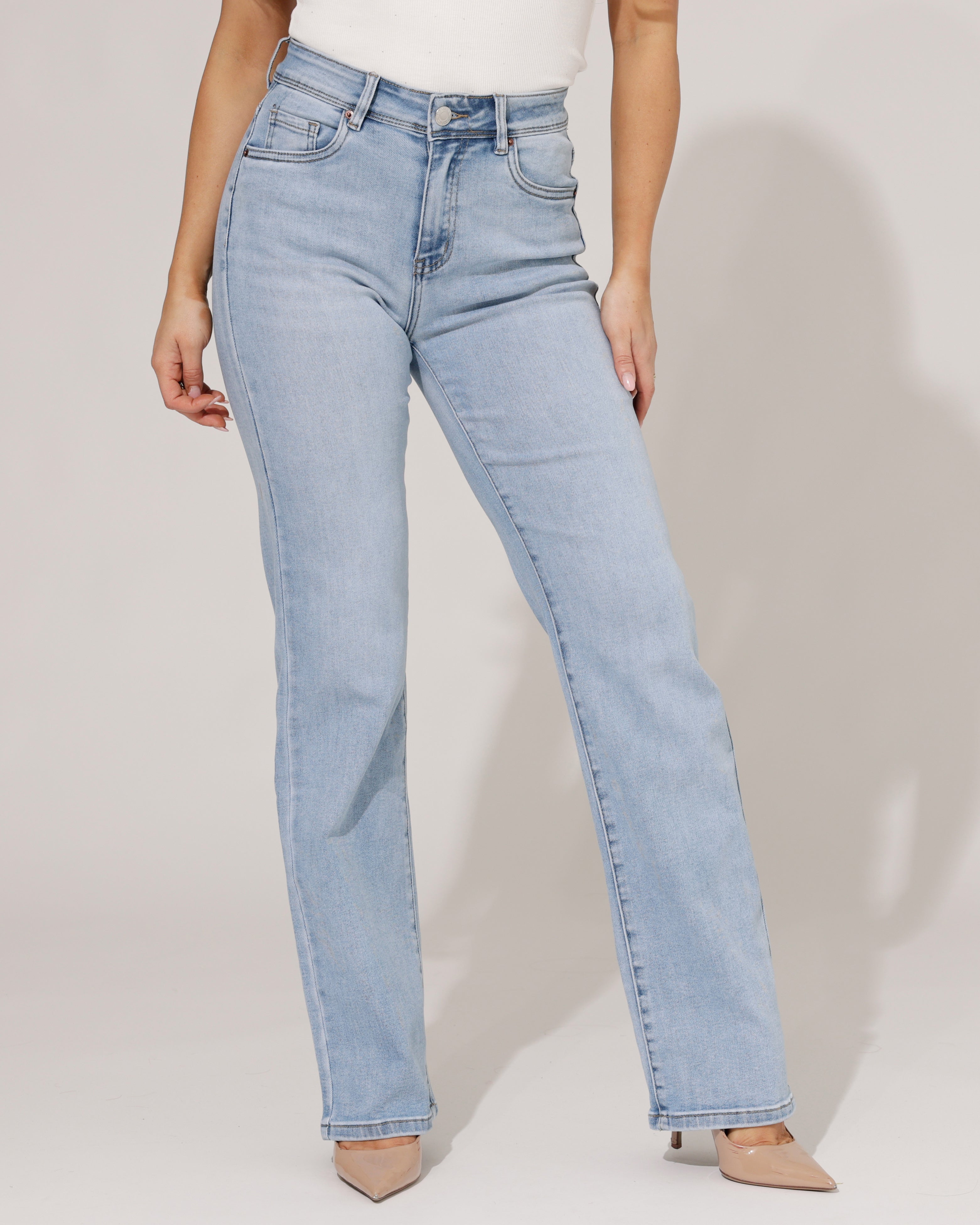 Norfy | Straight jeans TALL Fenna-1 Lichtblauw