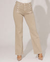 Folyrose | Wide leg jeans Coco-G Zand