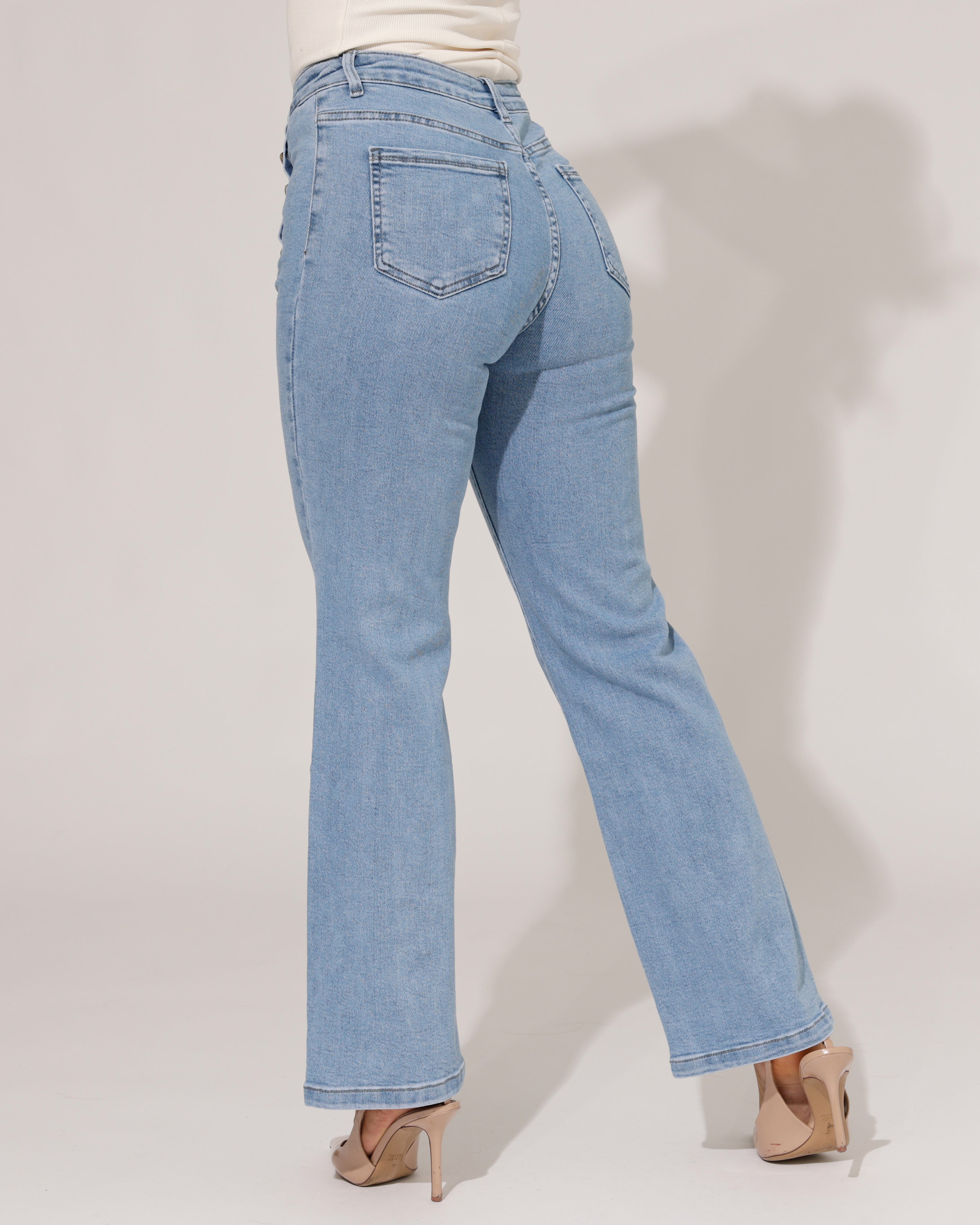 Folyrose | Wide leg jeans Coco-R Blauw