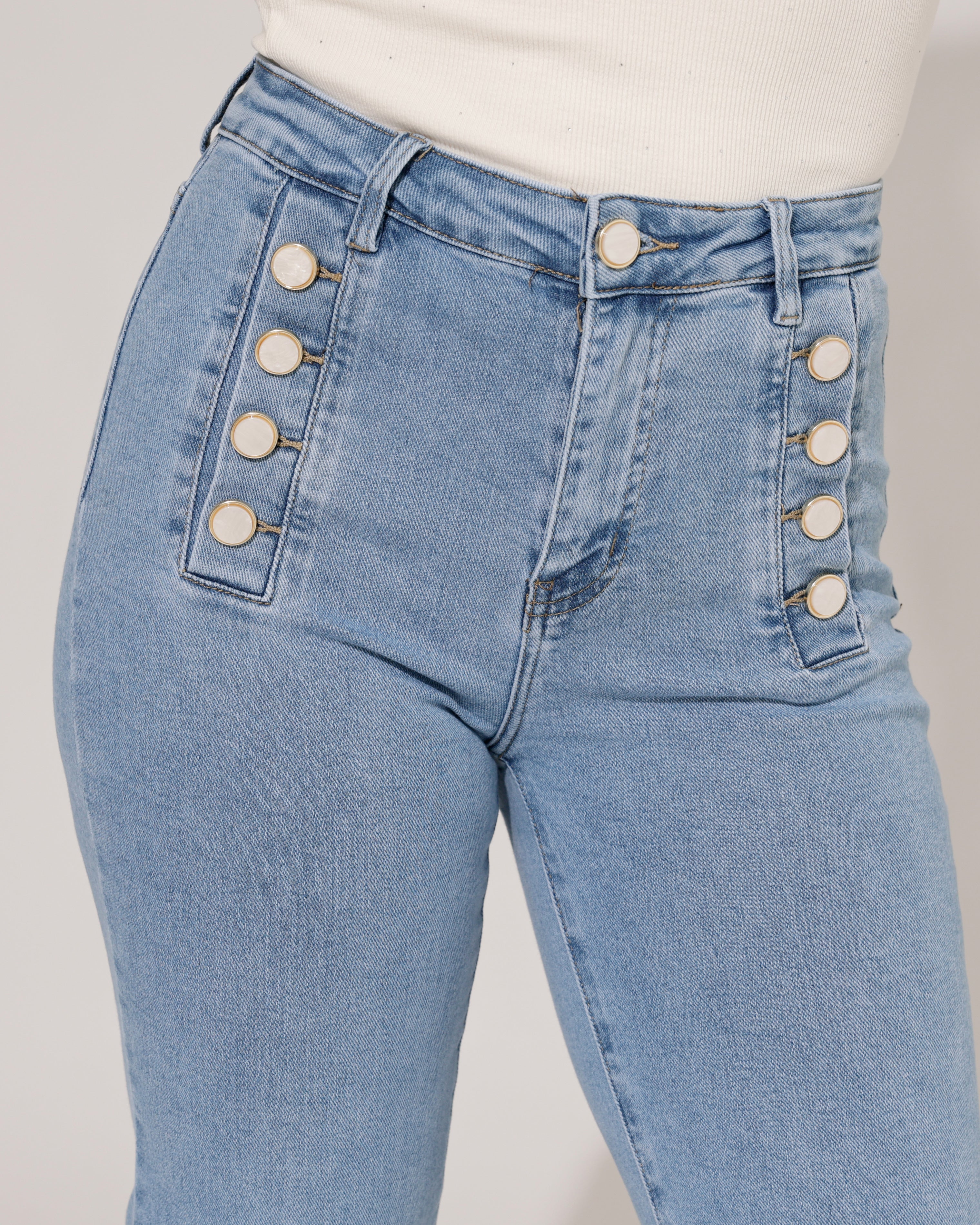 Folyrose | Wide leg jeans Coco-R Blauw
