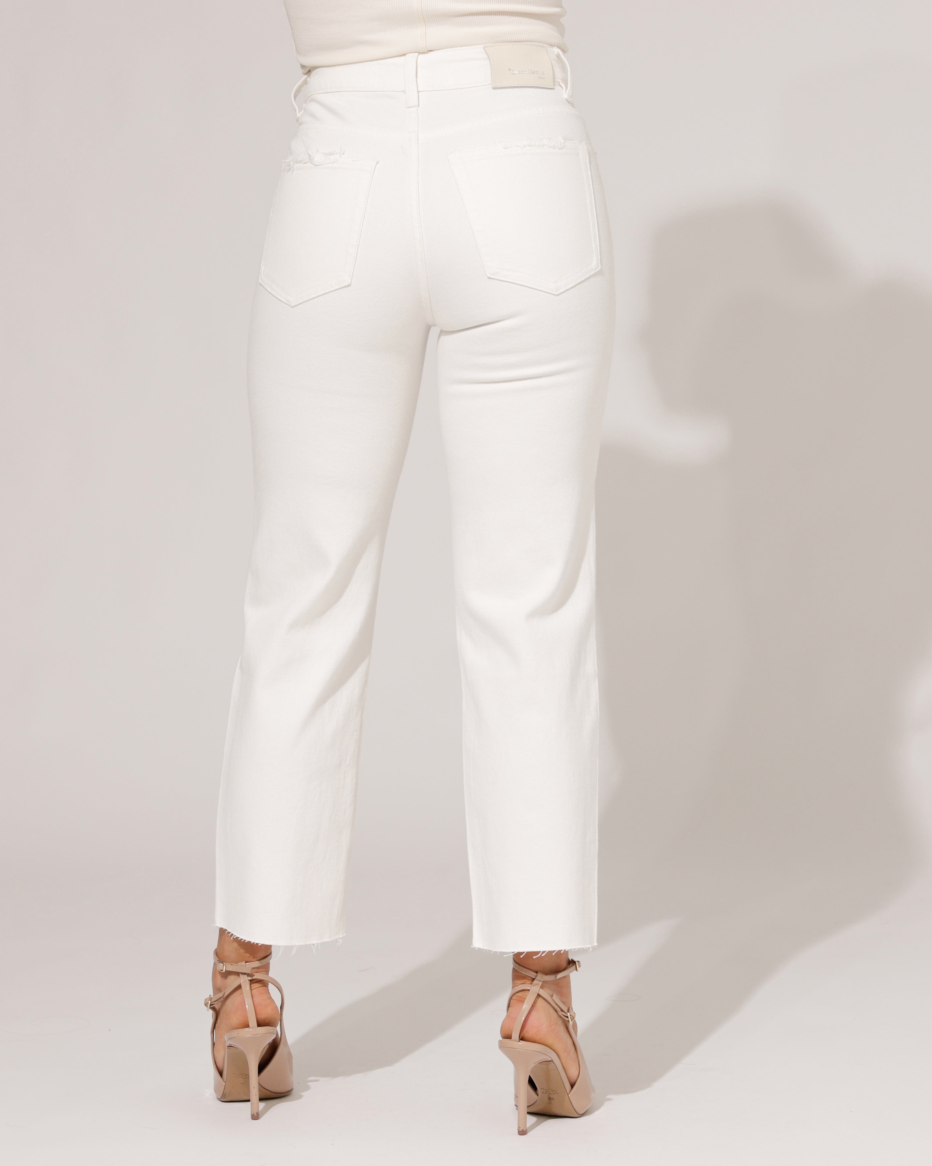 Queen Hearts | Mom jeans high waist Lulu-B Wit