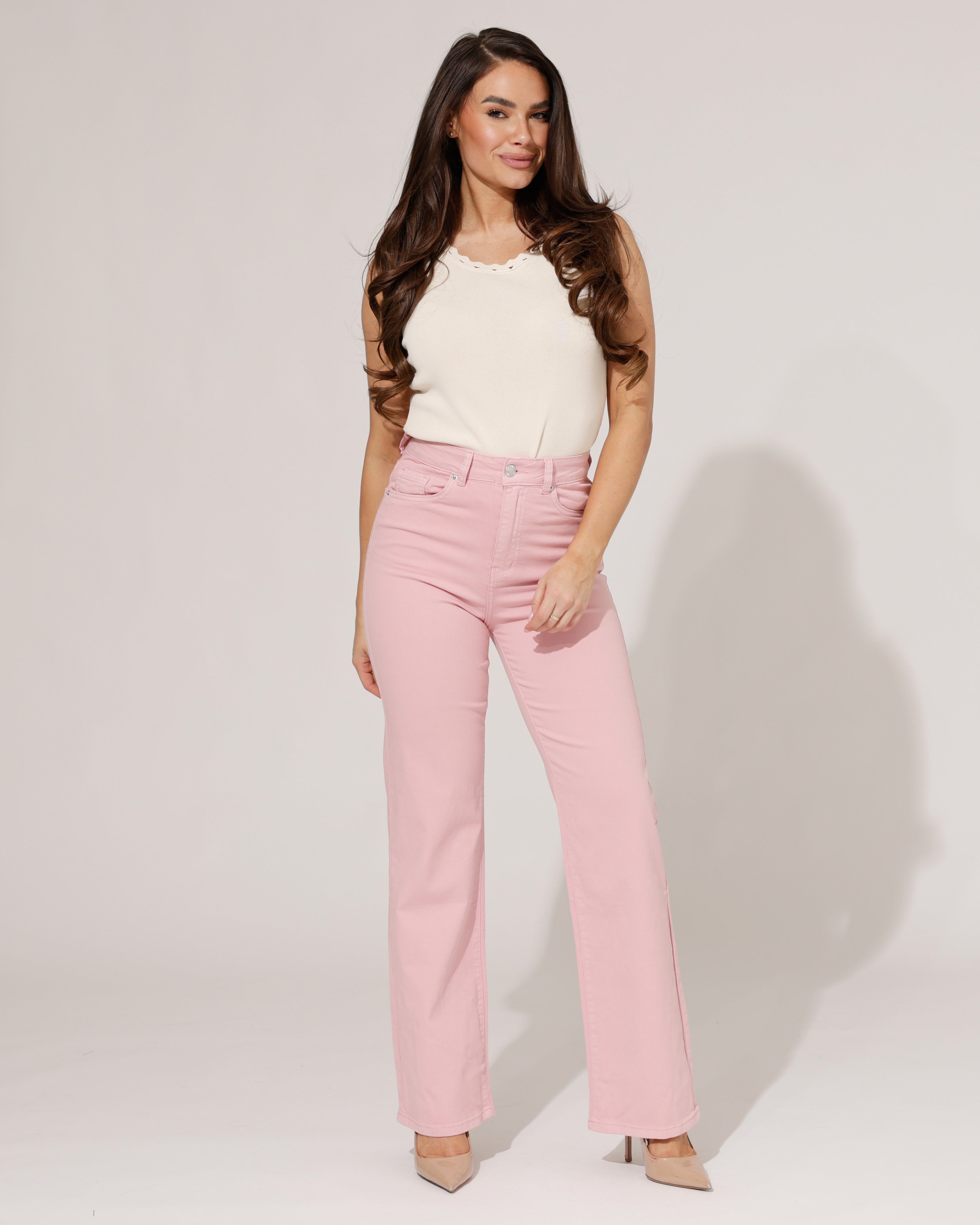 VS Miss | Wide leg jeans Lynn-38 Roze