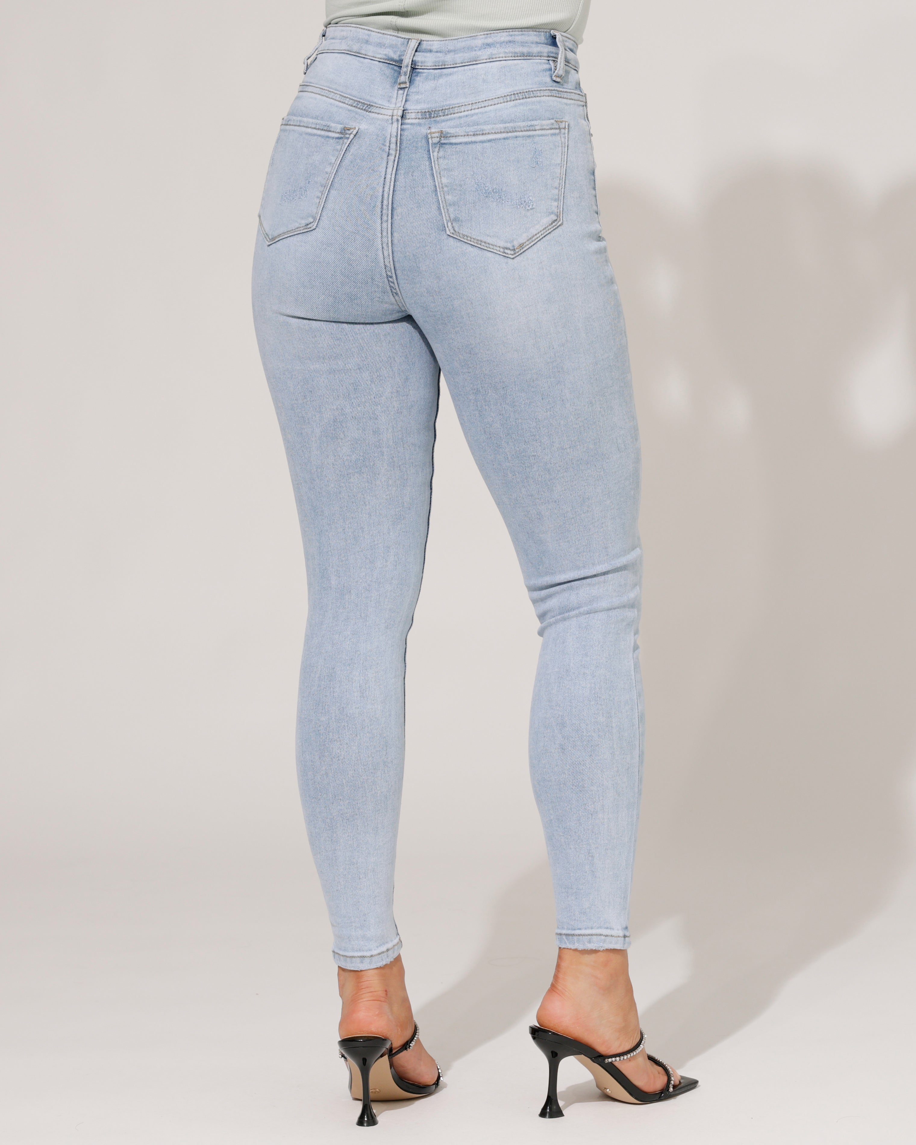 VS Miss | Skinny jeans, high waist Lola Blauw