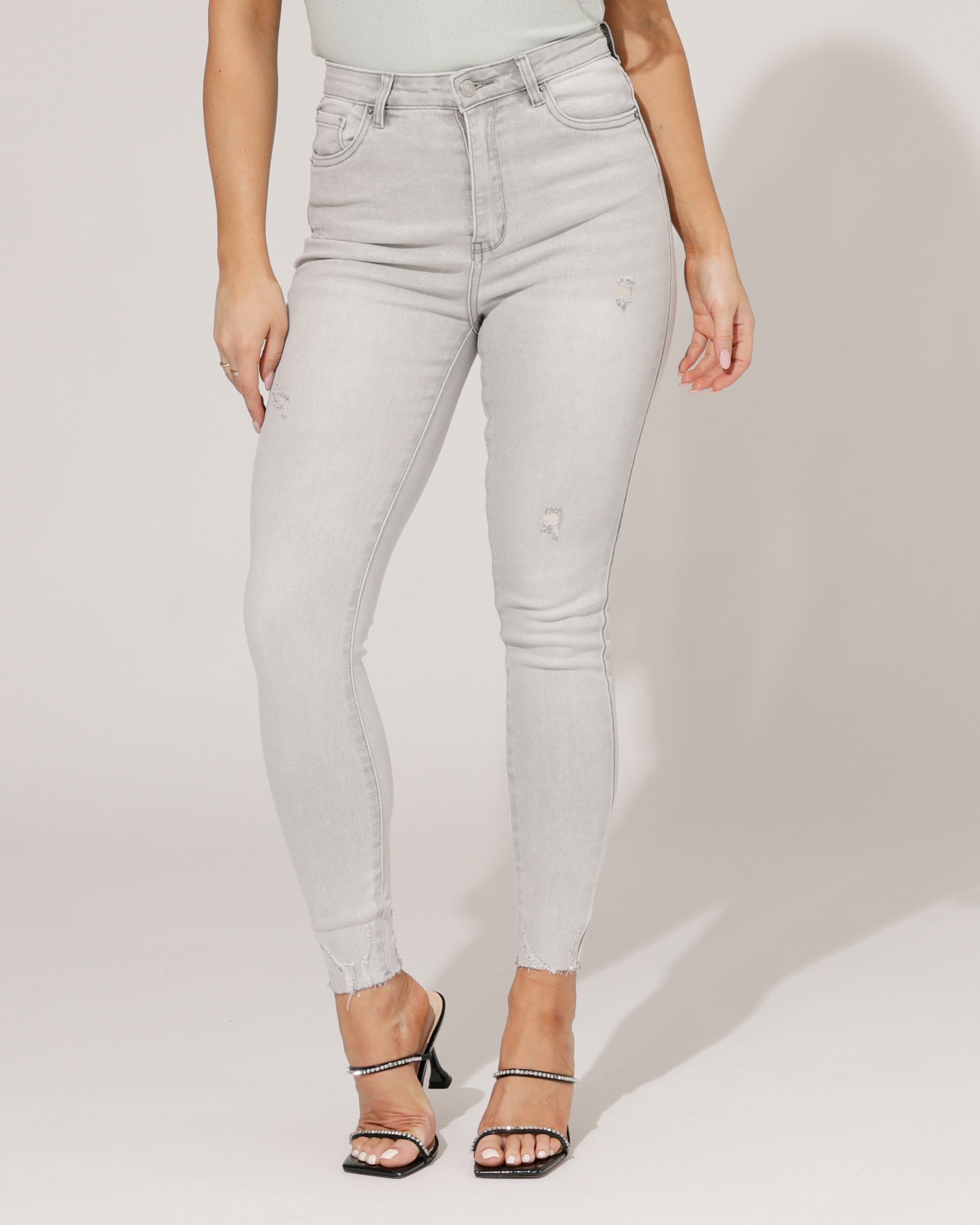 VS Miss | Skinny jeans, high waist Fem Grijs