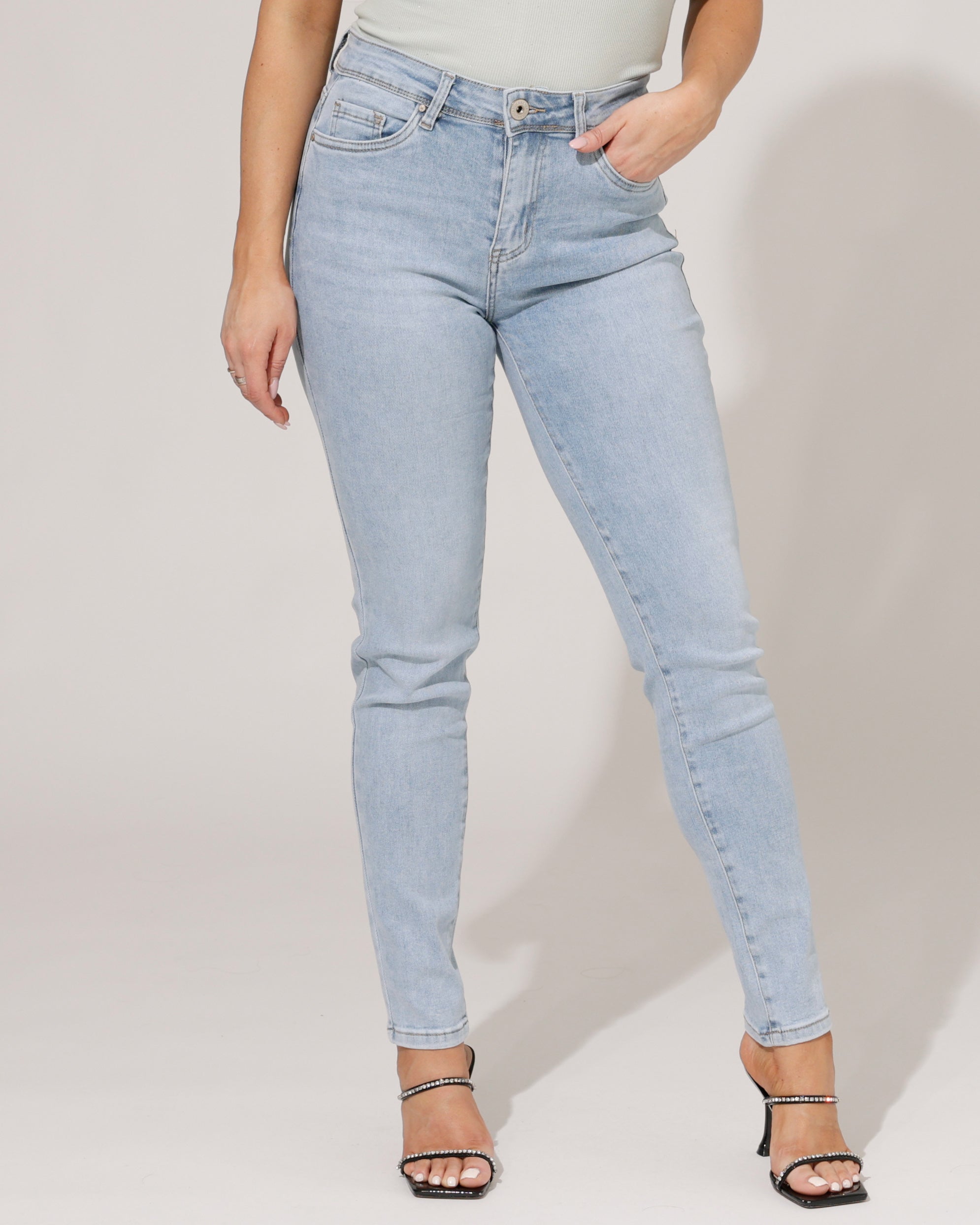 Norfy | Skinny jeans Lucy-1 Blauw