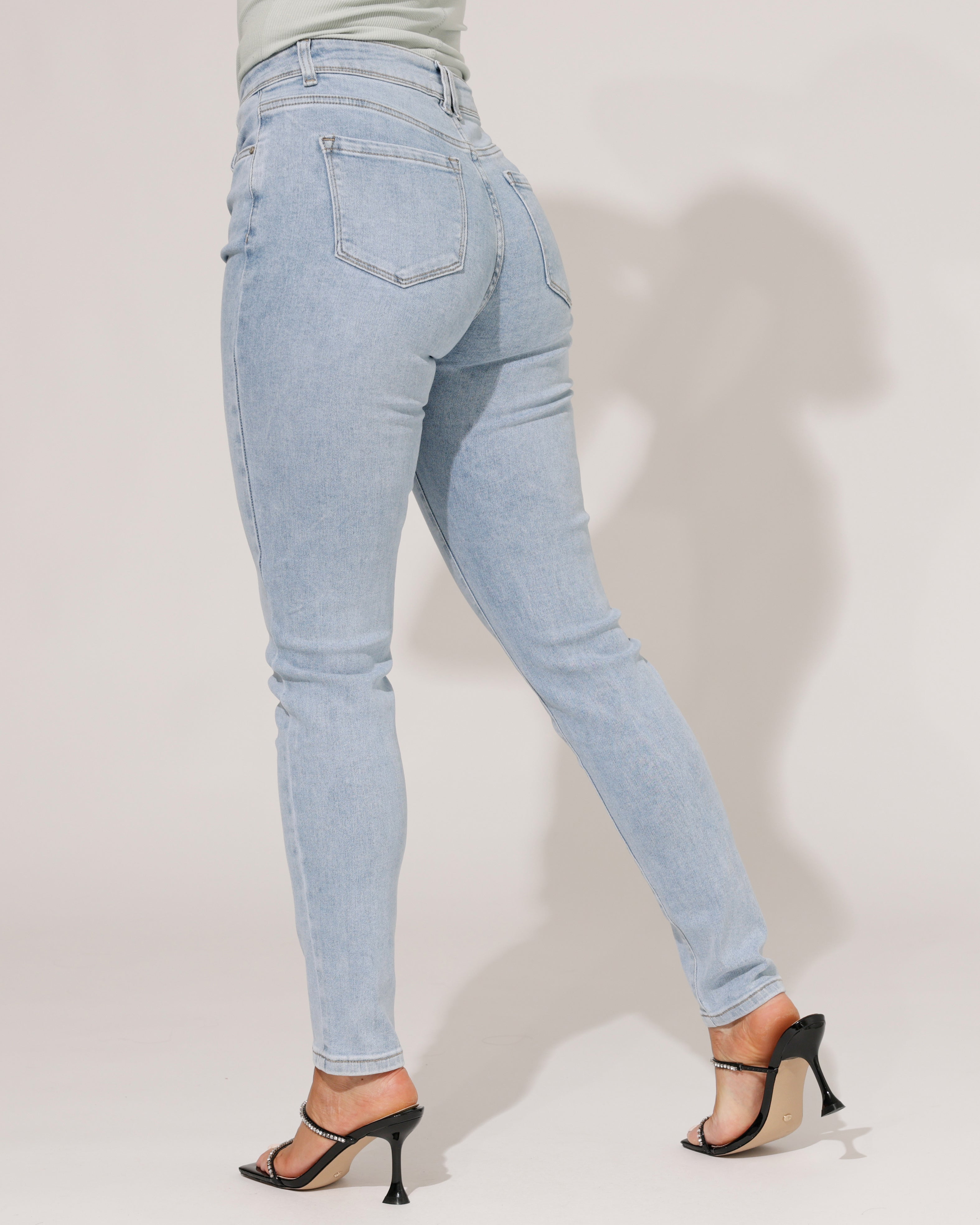 Norfy | Skinny jeans Lucy-1 Blauw