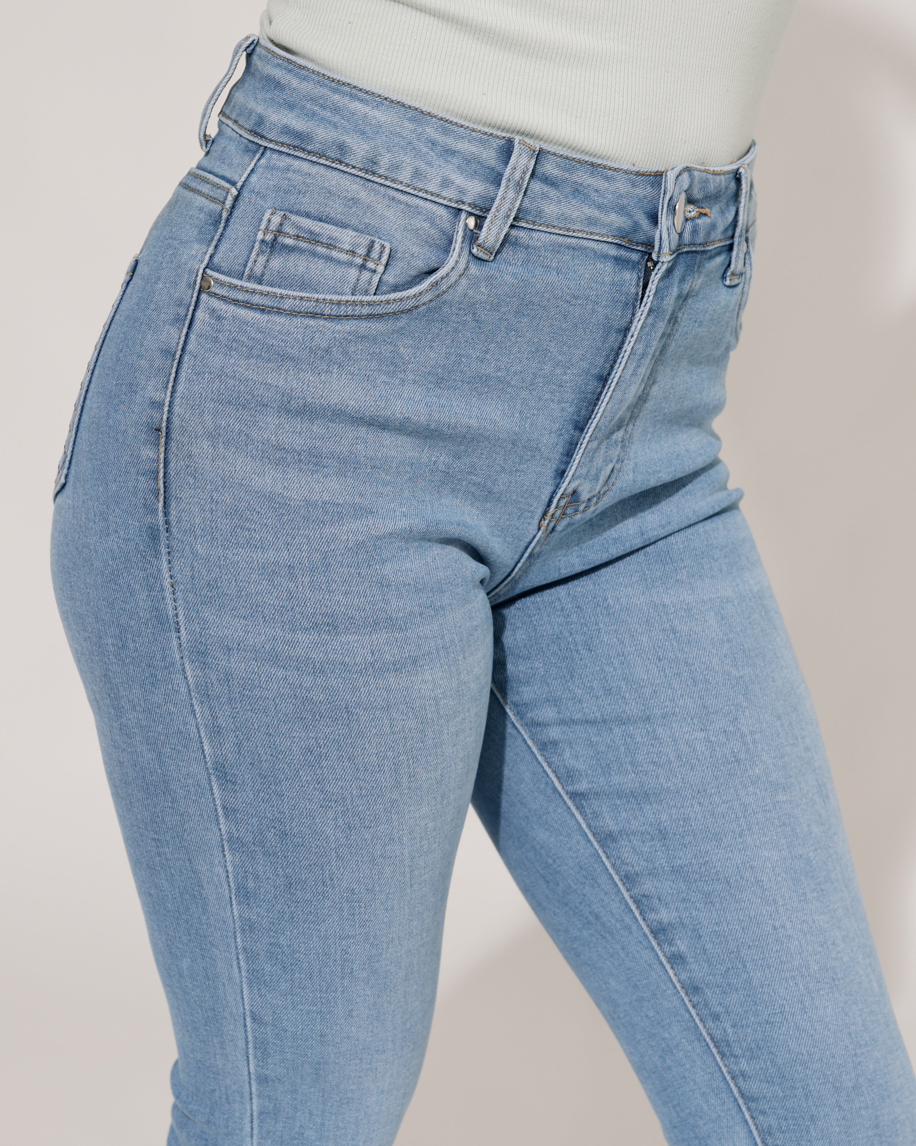 Goodies | Skinny jeans strass-zak Vivey Blauw