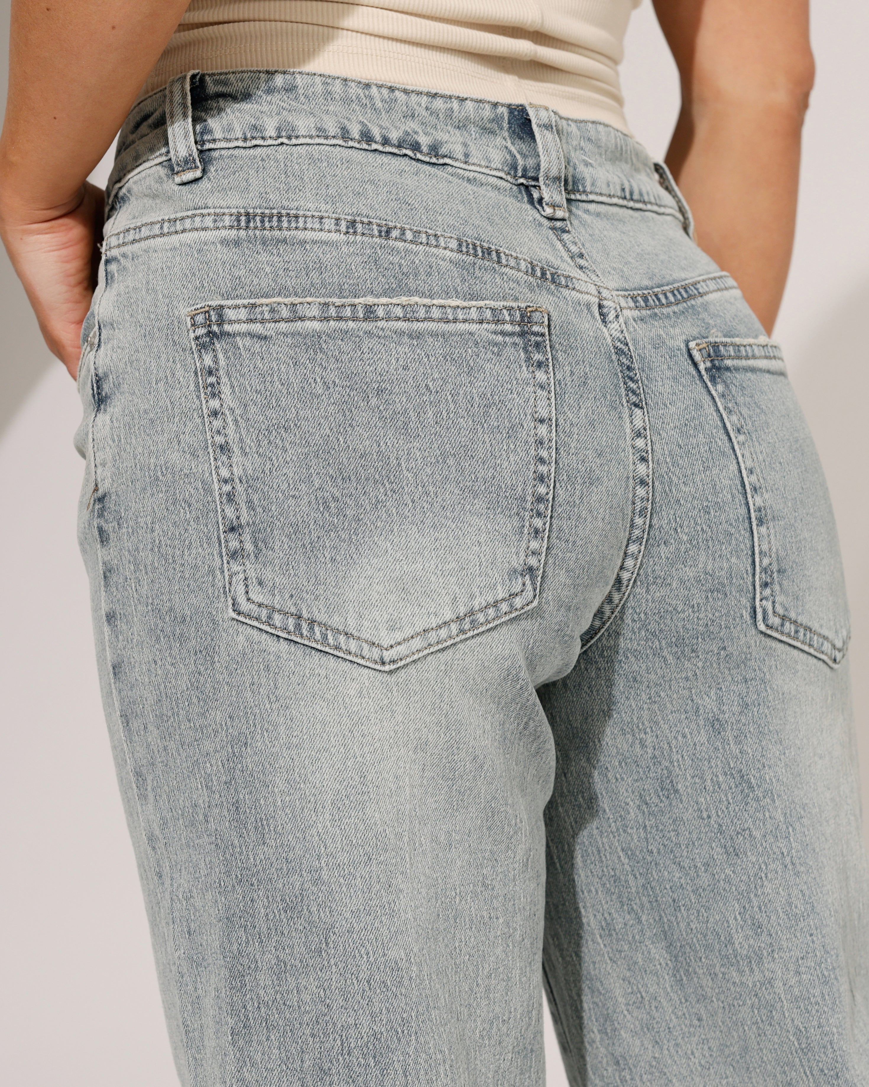 Laulia | Wide leg jeans Olivia-2 Blauw