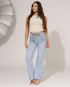 ZAC & ZOE | Wide leg jeans Mindey-N Lichtblauw