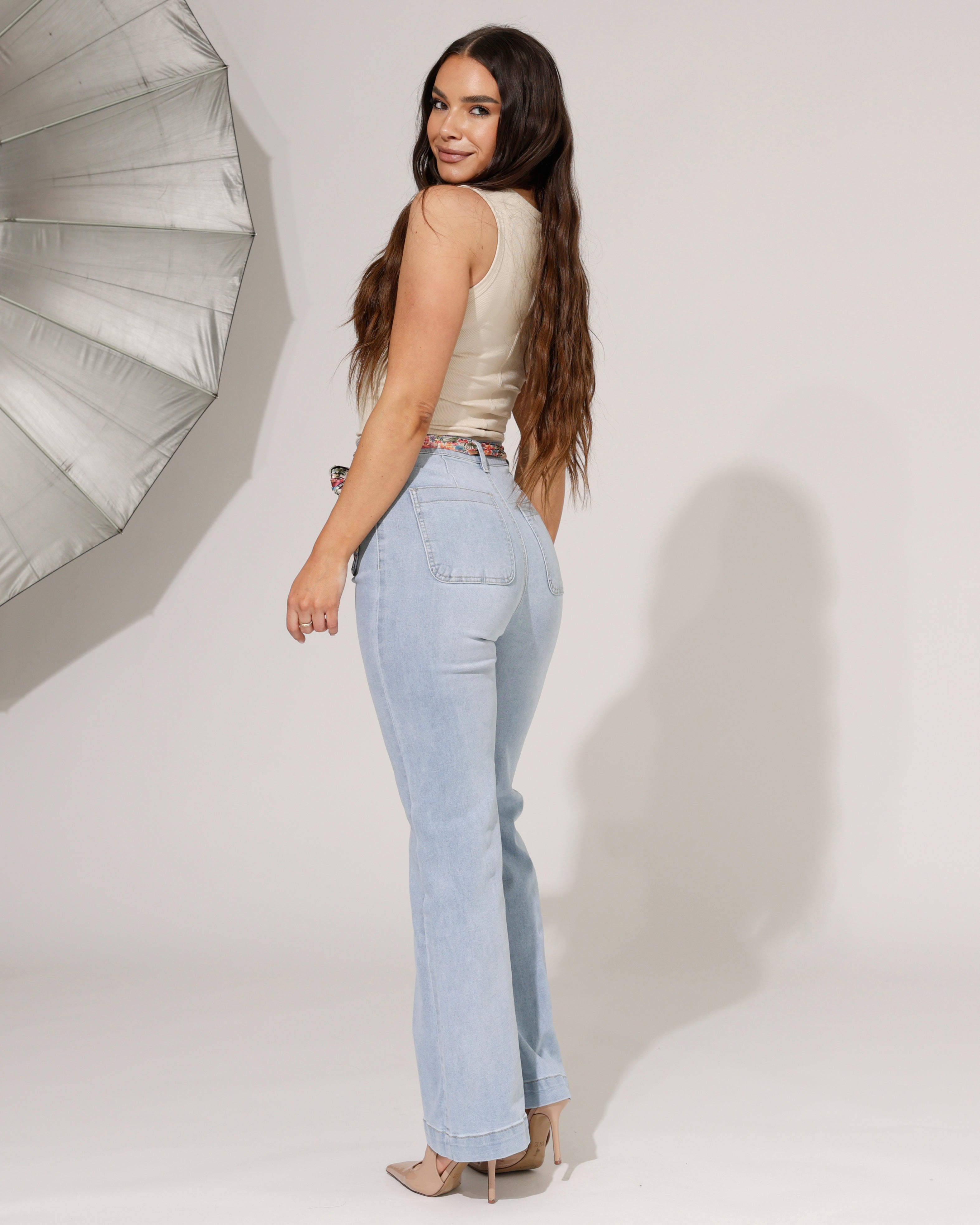 ZAC & ZOE | Wide leg jeans Mindey-N Lichtblauw