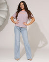 Queen Hearts | Wide leg jeans Nina-1 Blauw