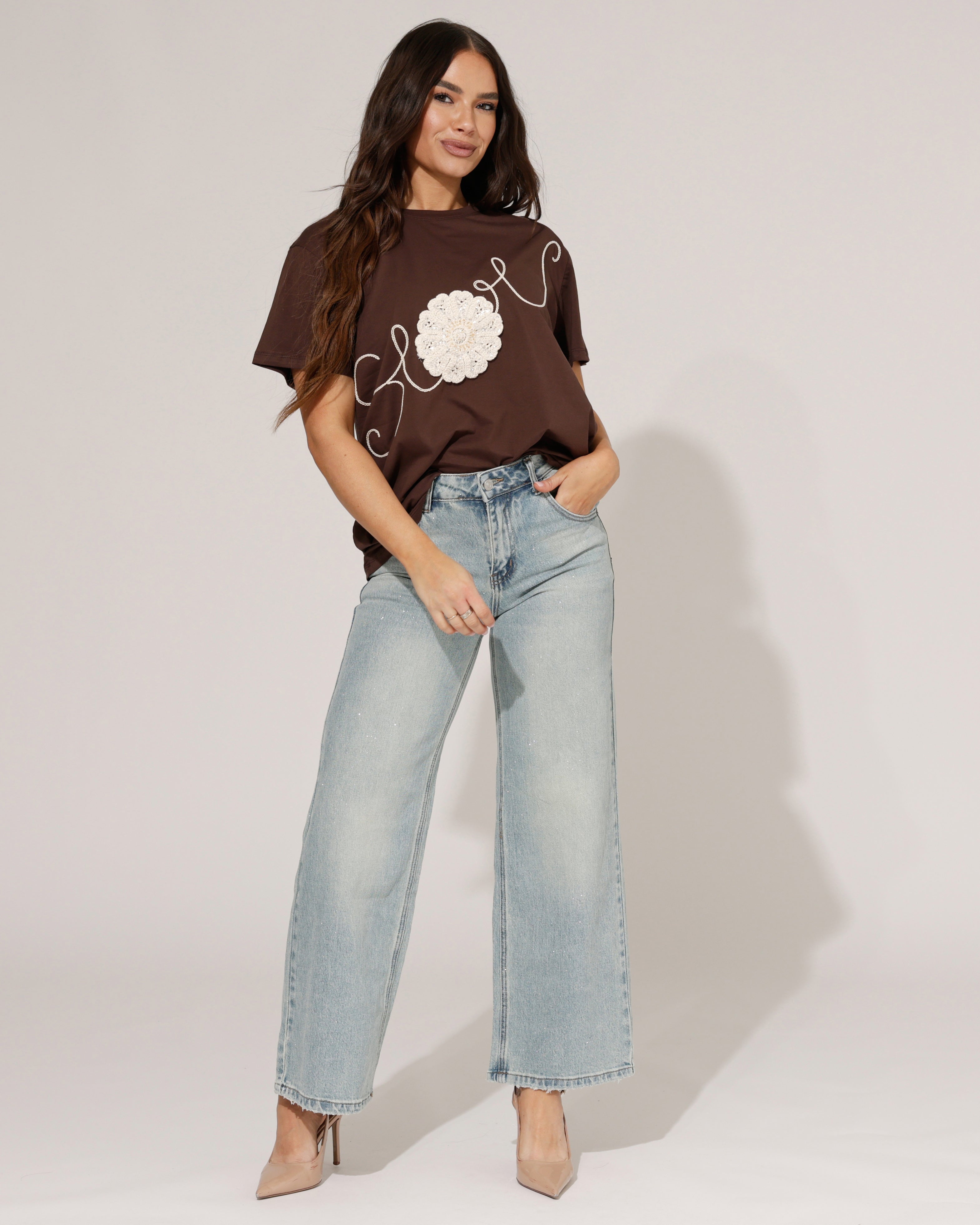 Folyrose | Wide leg jeans Roxanne Lichtblauw