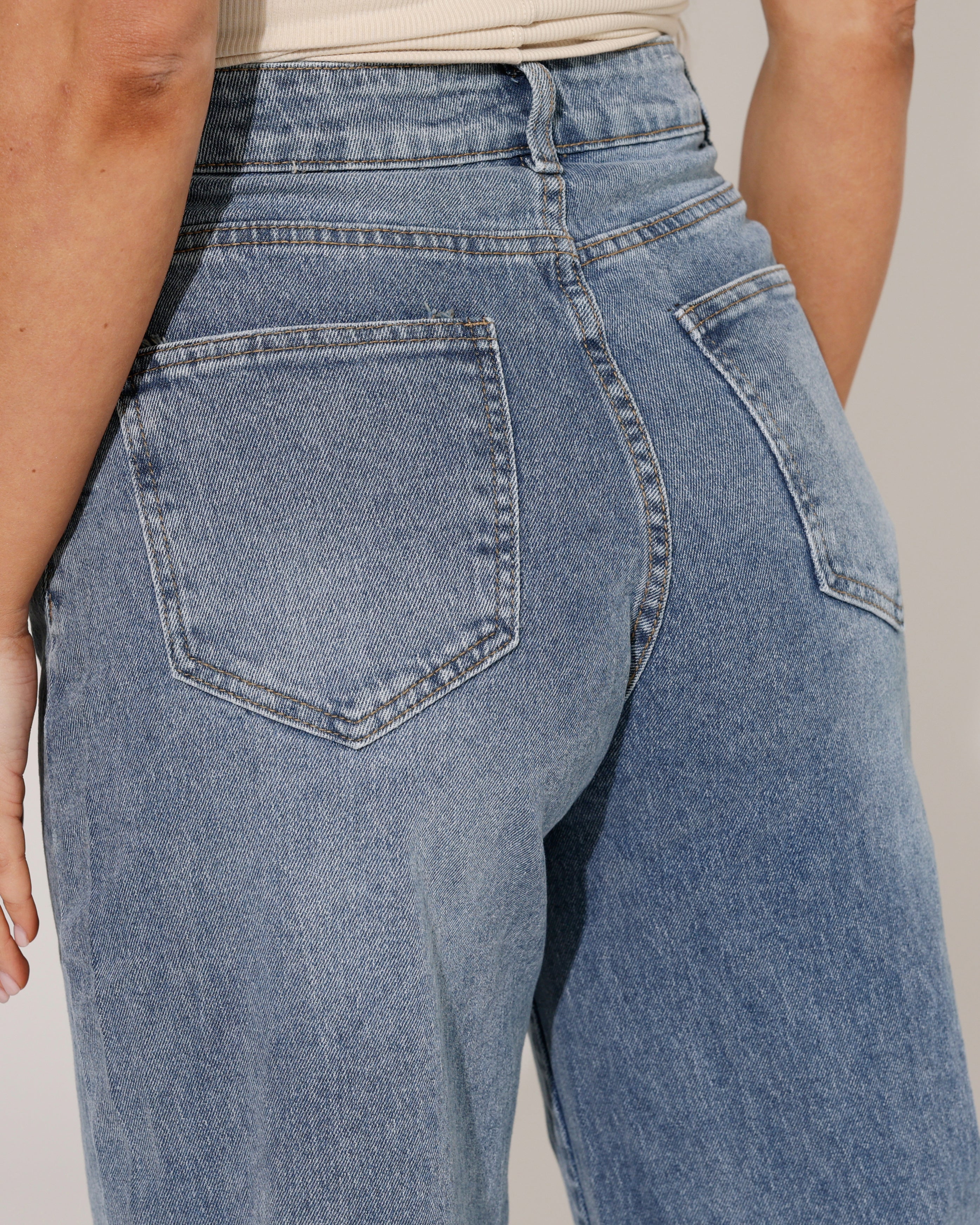 Folyrose | Barrel jeans Rosin Blauw