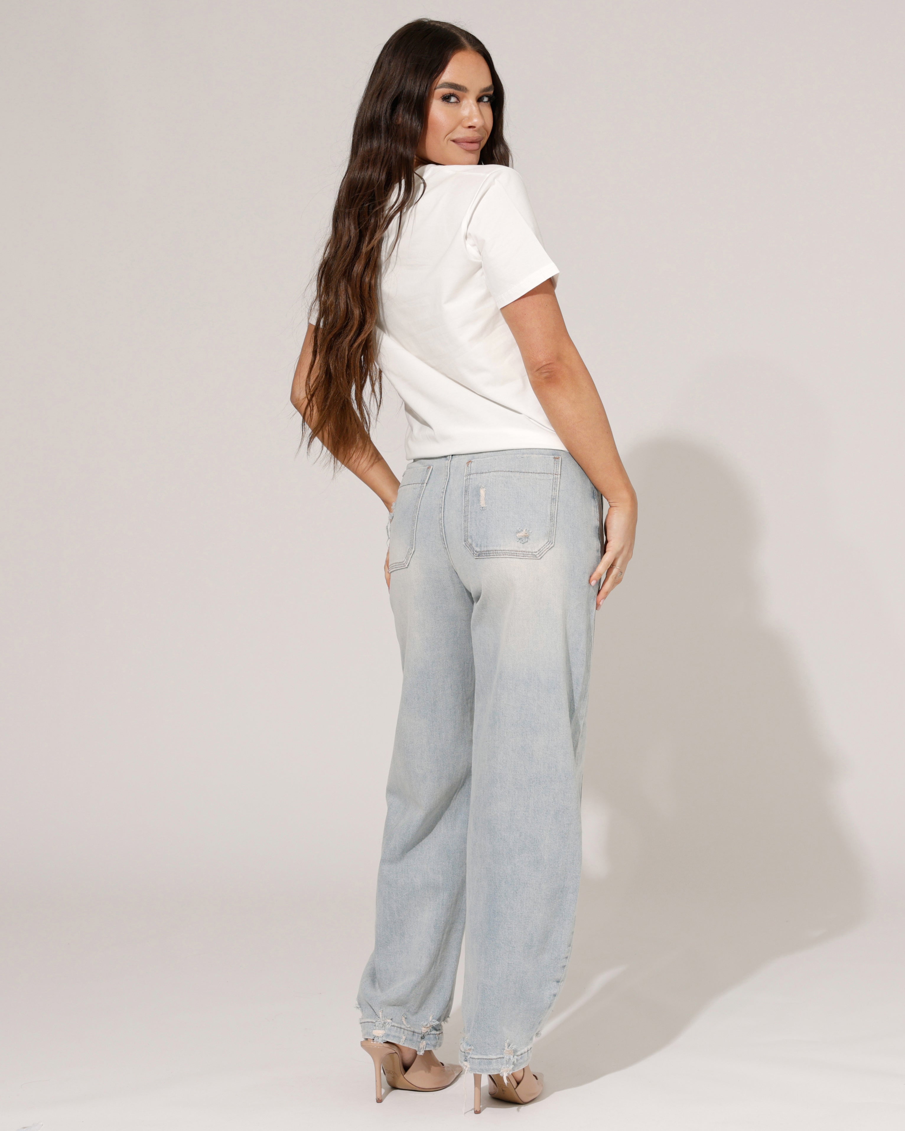 Hello Miss | Barrel jeans Gwen Blauw