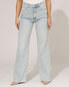Queen Hearts | Wide leg jeans Nina-22 Lichtblauw