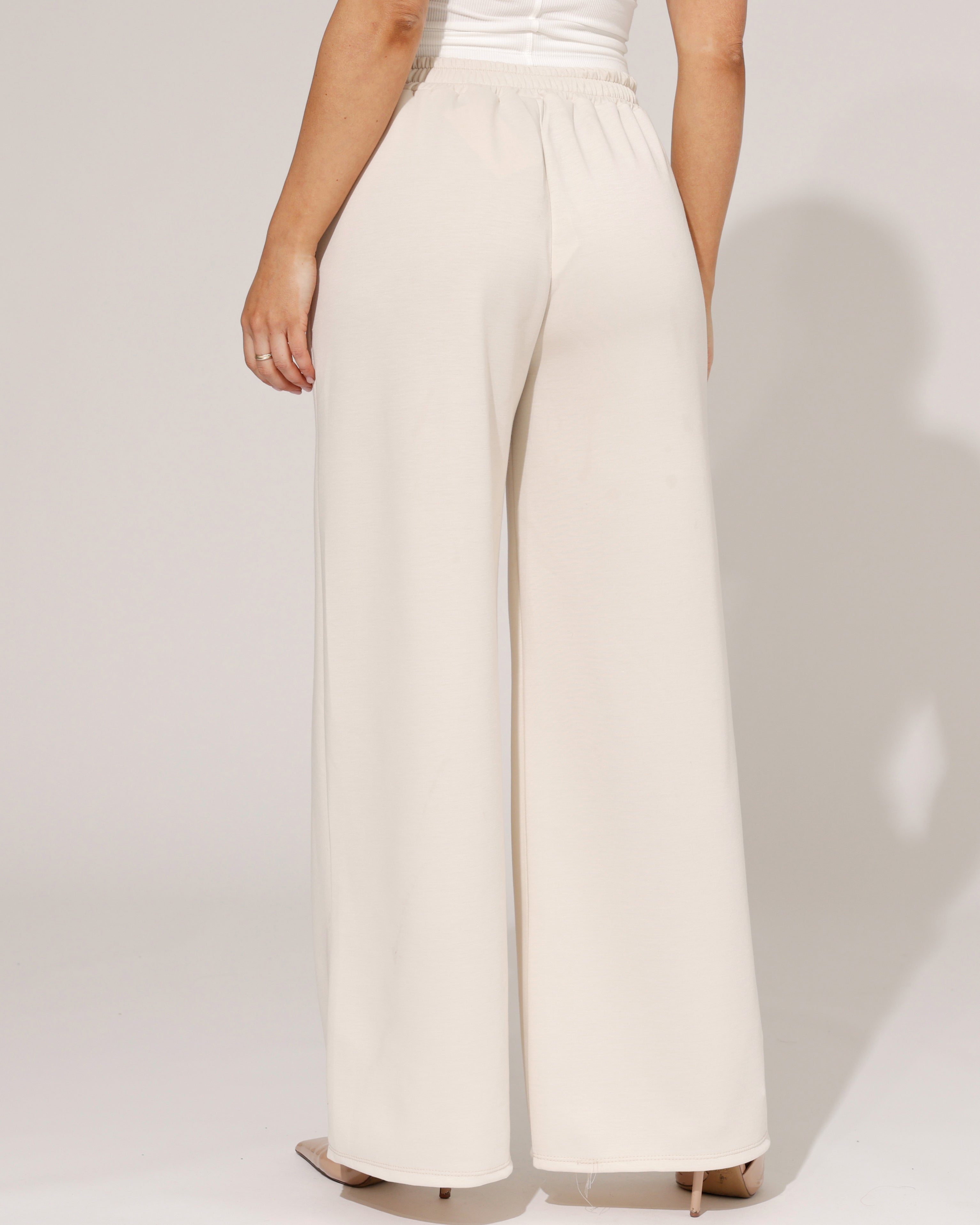 Wijde broek Mira Beige