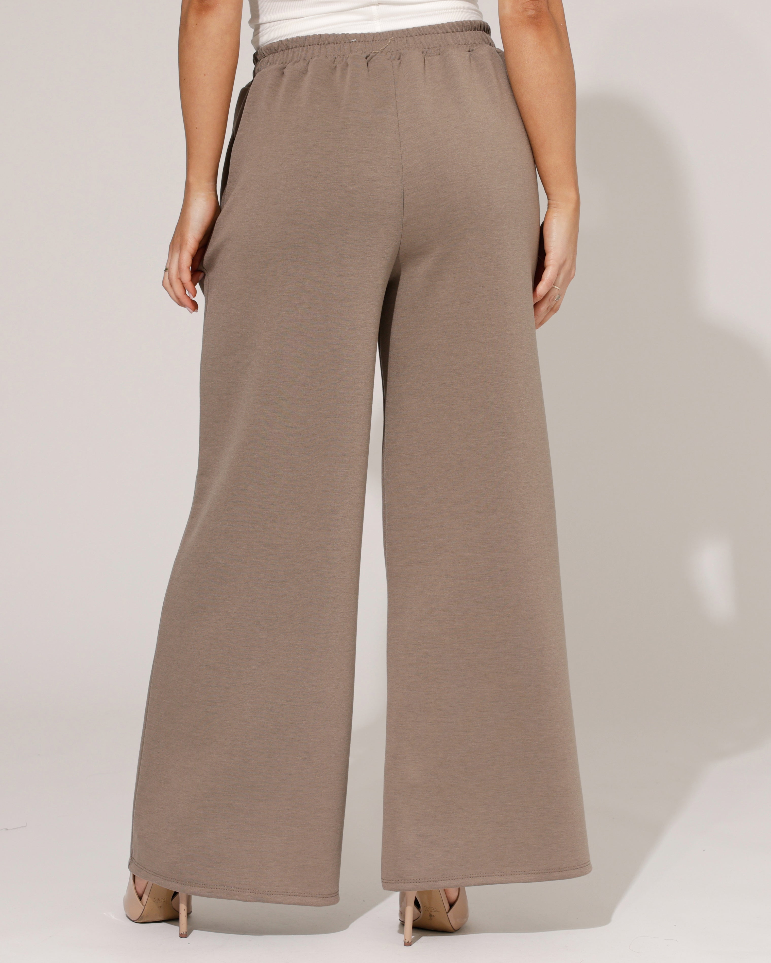 Wijde broek Mira Taupe
