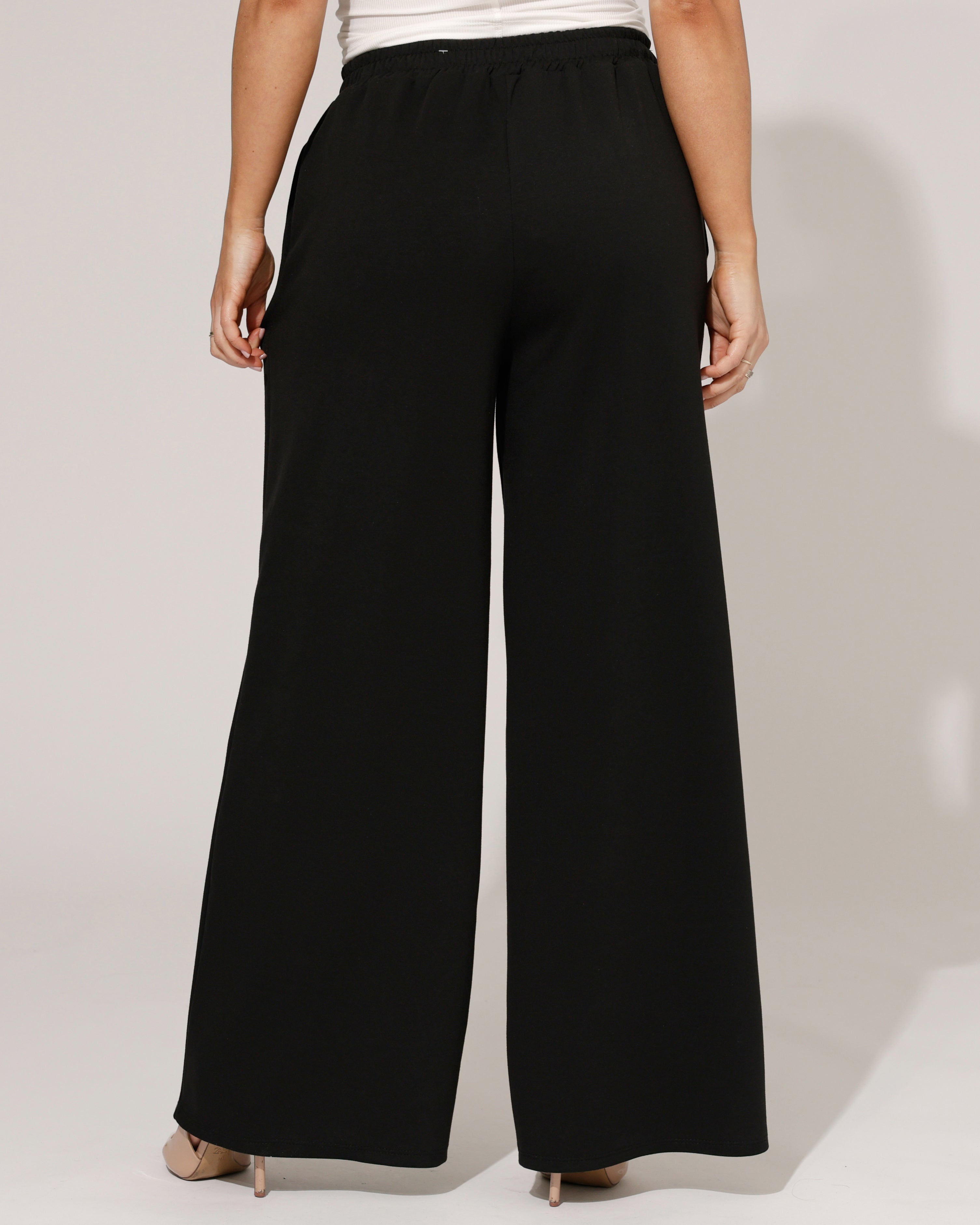 Wijde broek Mira Zwart