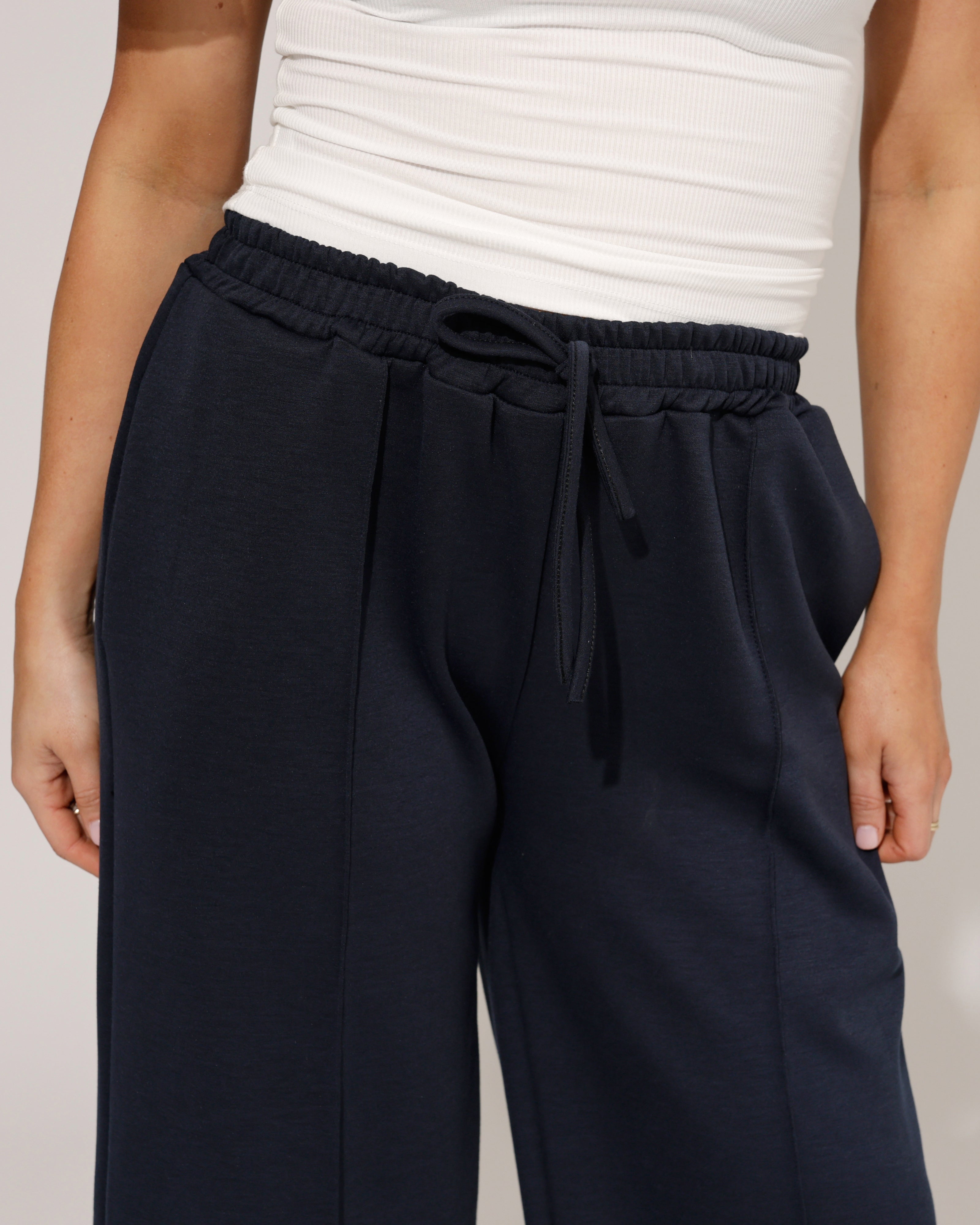 Wijde broek Mira Donkerblauw