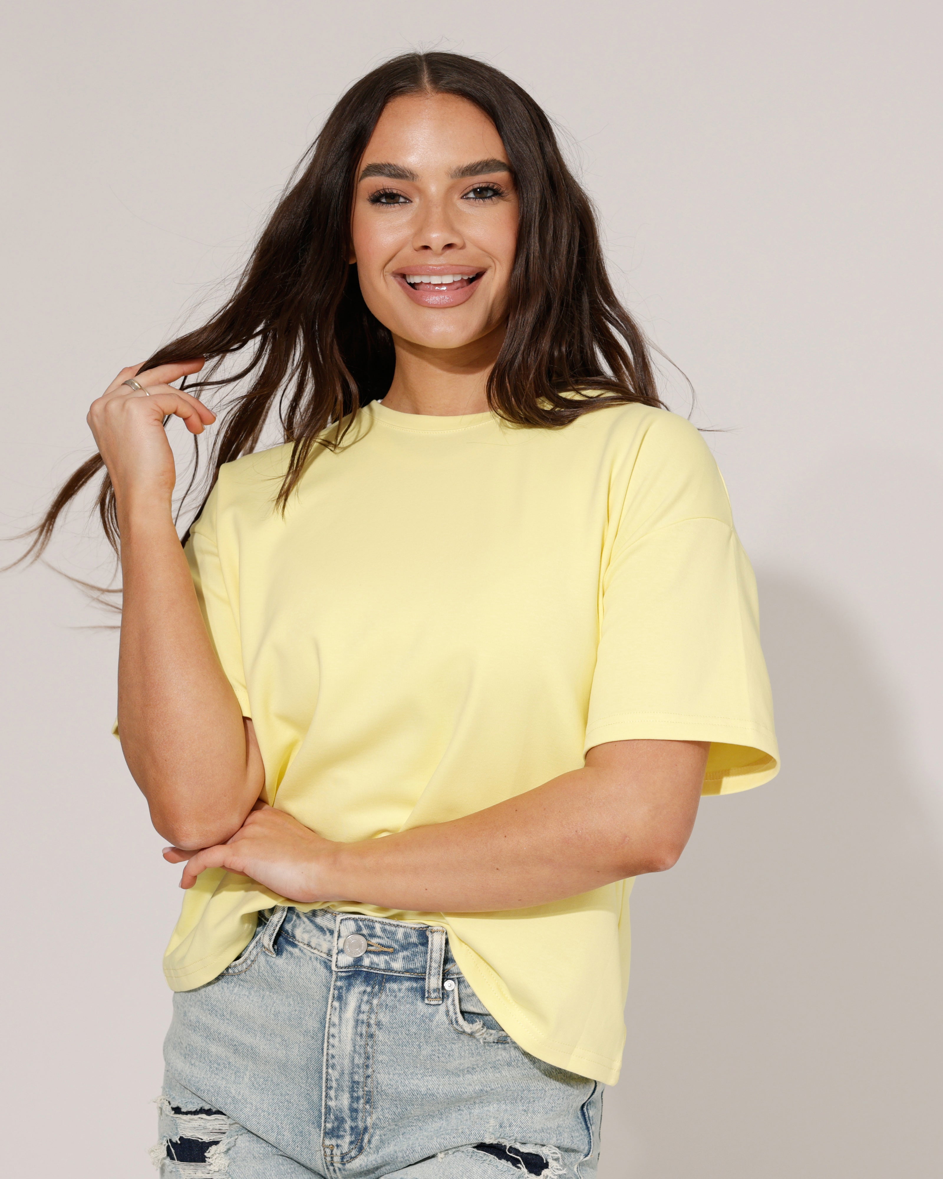 Basic T-shirt Natas Geel