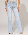 Queen Hearts | Wide leg jeans Nina Lichtblauw