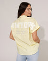 Effen blouse New York Geel