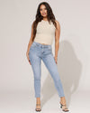 Hello Miss | Skinny jeans Cecile-6 Lichtblauw