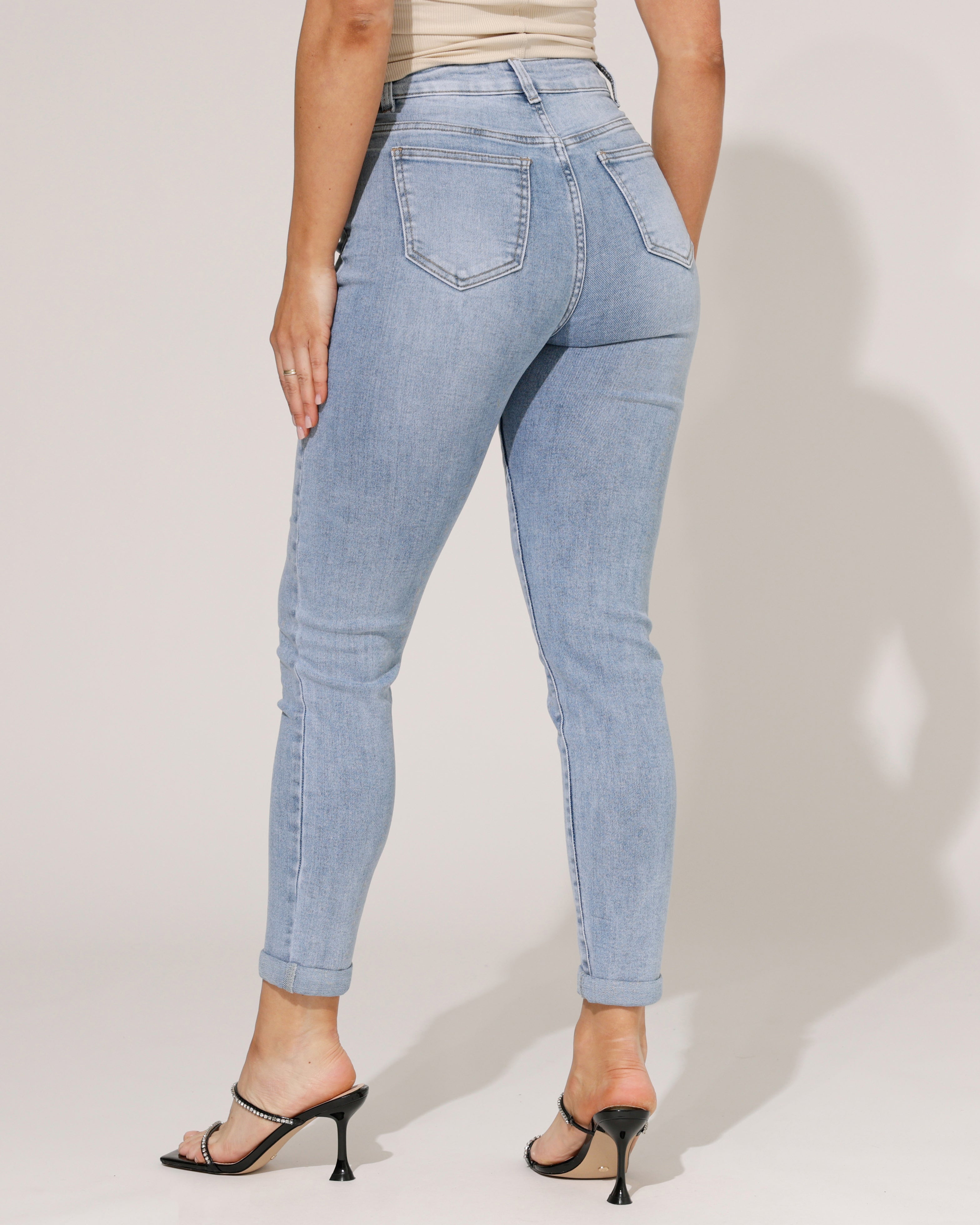 Hello Miss | Skinny jeans Cecile-6 Lichtblauw