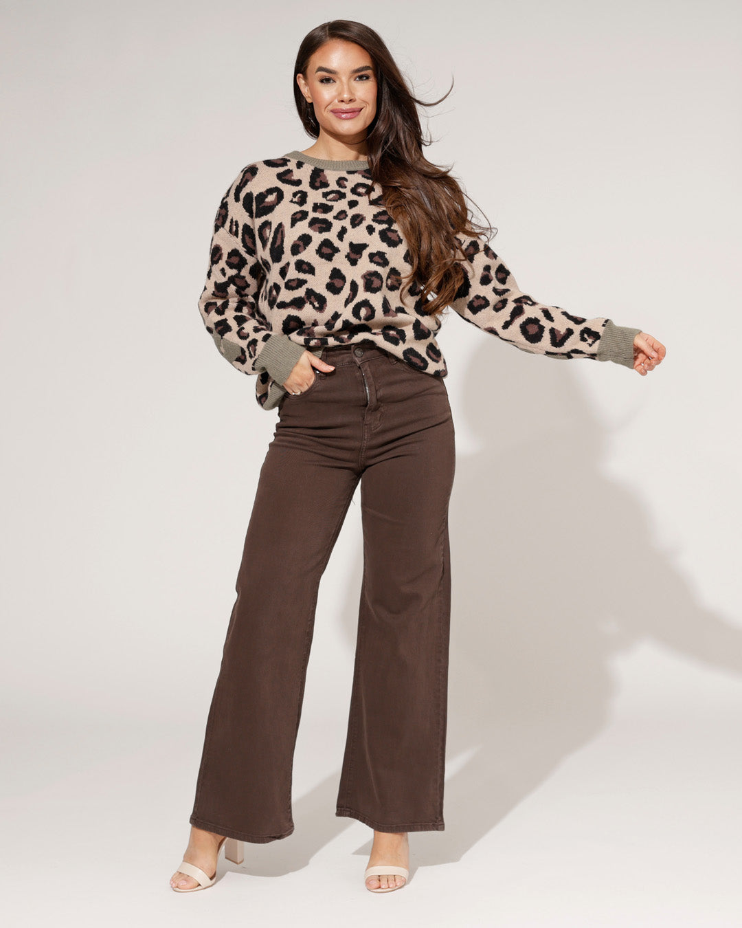 Jewelly | Wide leg jeans Lina Bruin