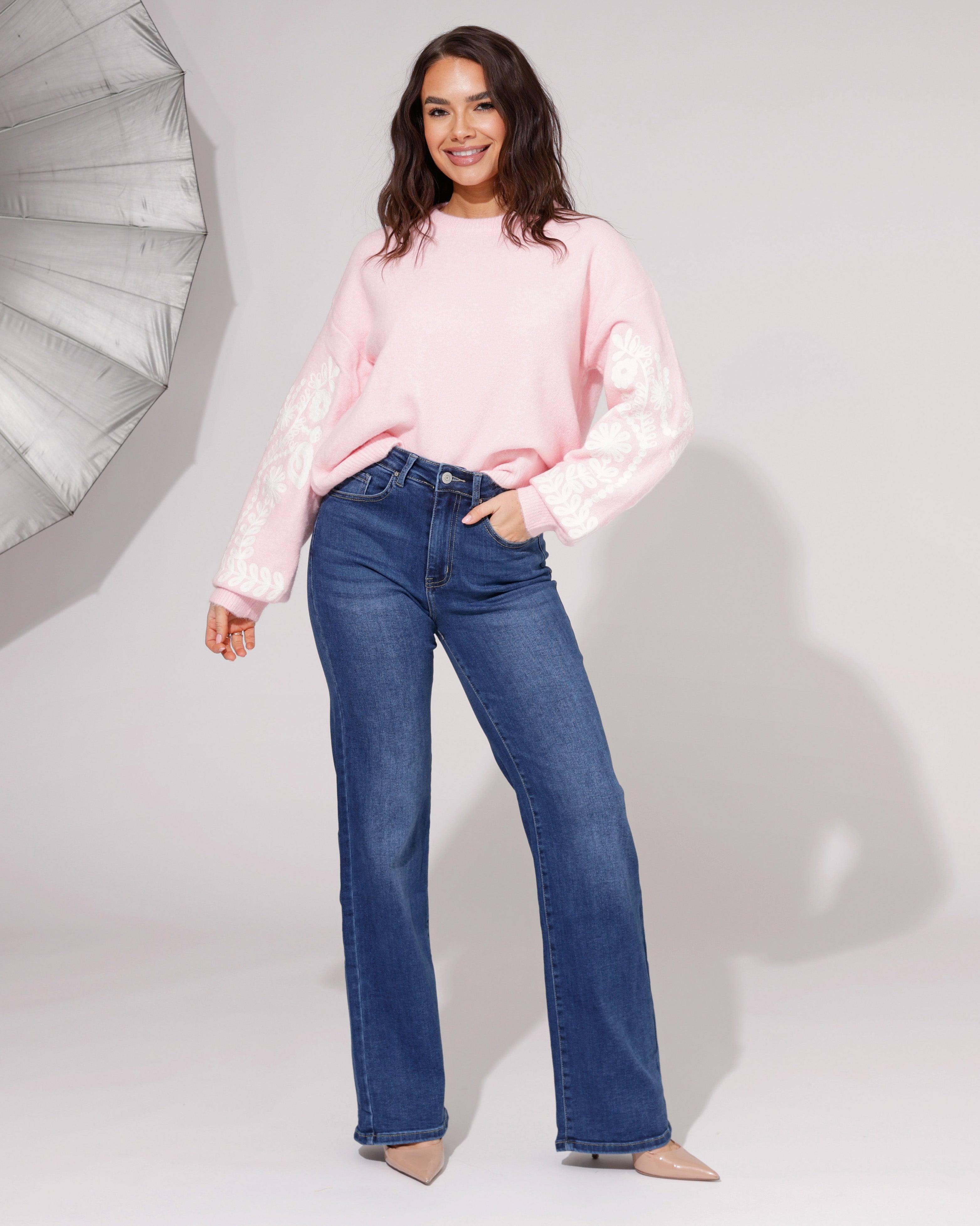 Redseventy | Wide leg jeans Reza-14 Blauw