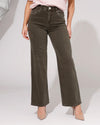 Goodies | Wide leg jeans Es-13 Donkergroen